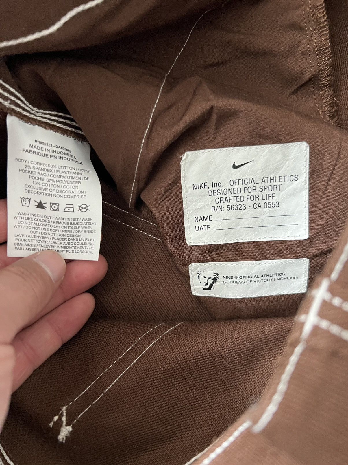 Nike Nike Life Straight Leg Carpenter Pants Cacao Wow Brown Size US 30 / EU 46 - 13 Thumbnail