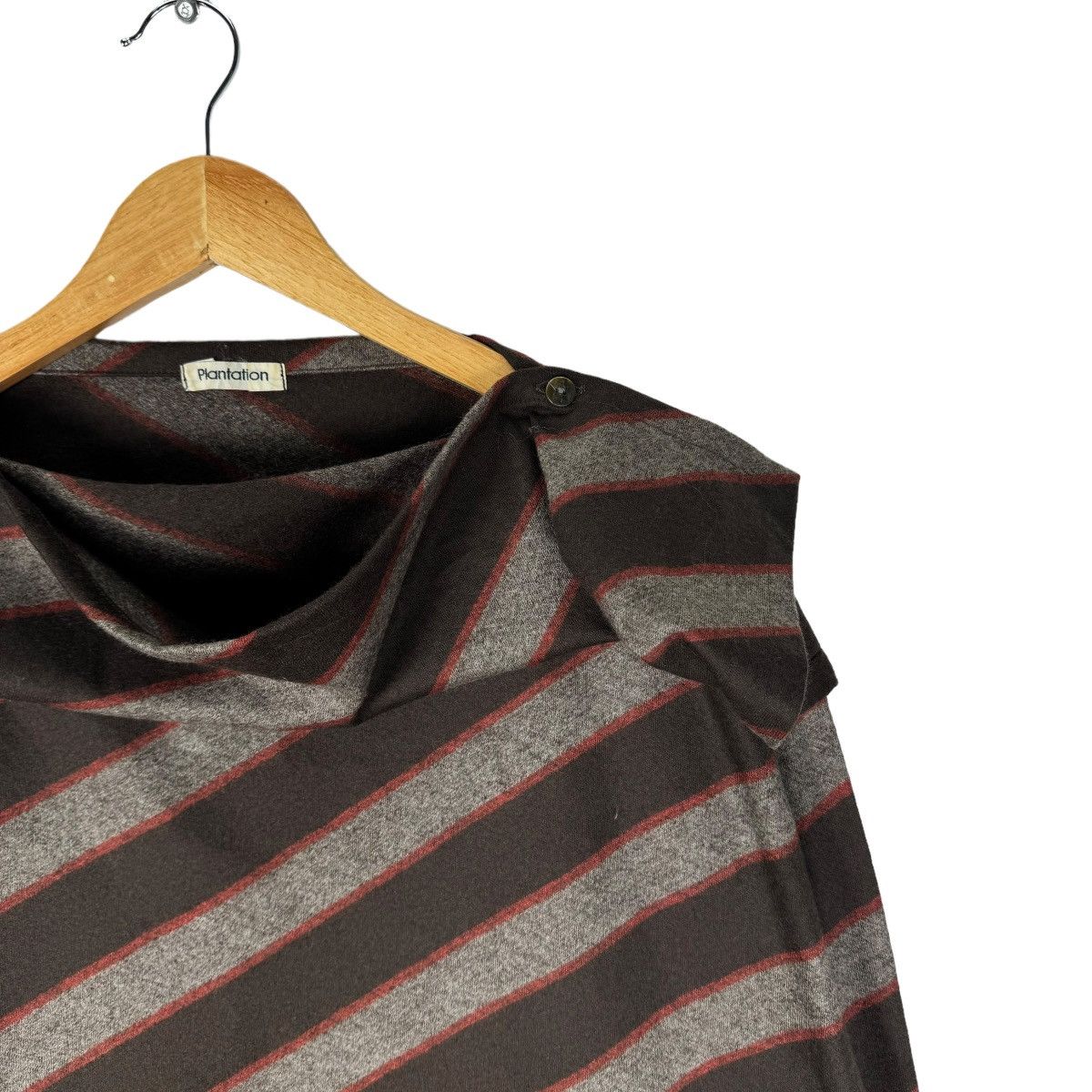 Issey Miyake ⚡️80s PLANTATION ISSEY MIYAKE STRIPED LONG SLEEVE Size M / US 6-8 / IT 42-44 - 5 Thumbnail
