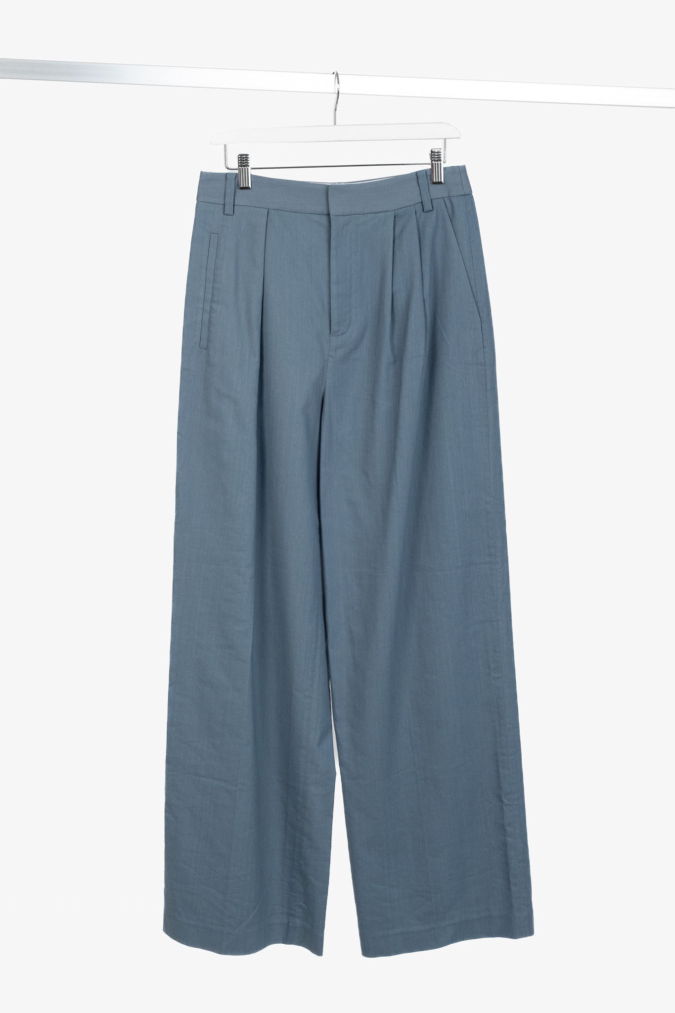 Tibi Tibi Stella Blue Grey Fluid Suiting Pant Size 26" / US 2 / IT 38 - 1 Thumbnail