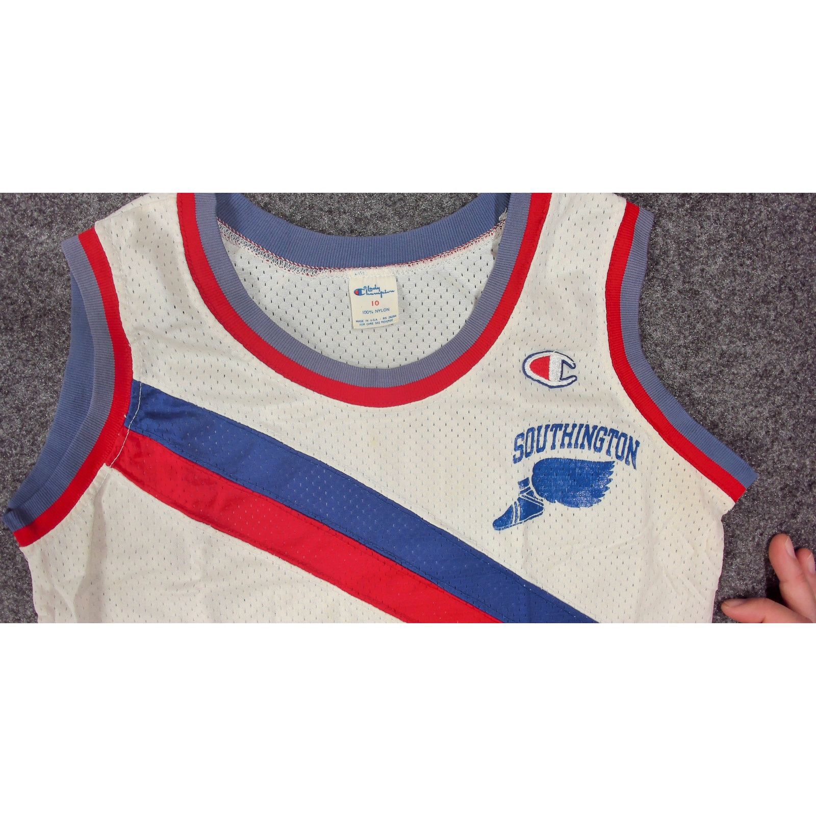 Champion Vintage Champion 80s Southington Track Jersey Winged Foot Size M / US 6-8 / IT 42-44 - 6 Thumbnail