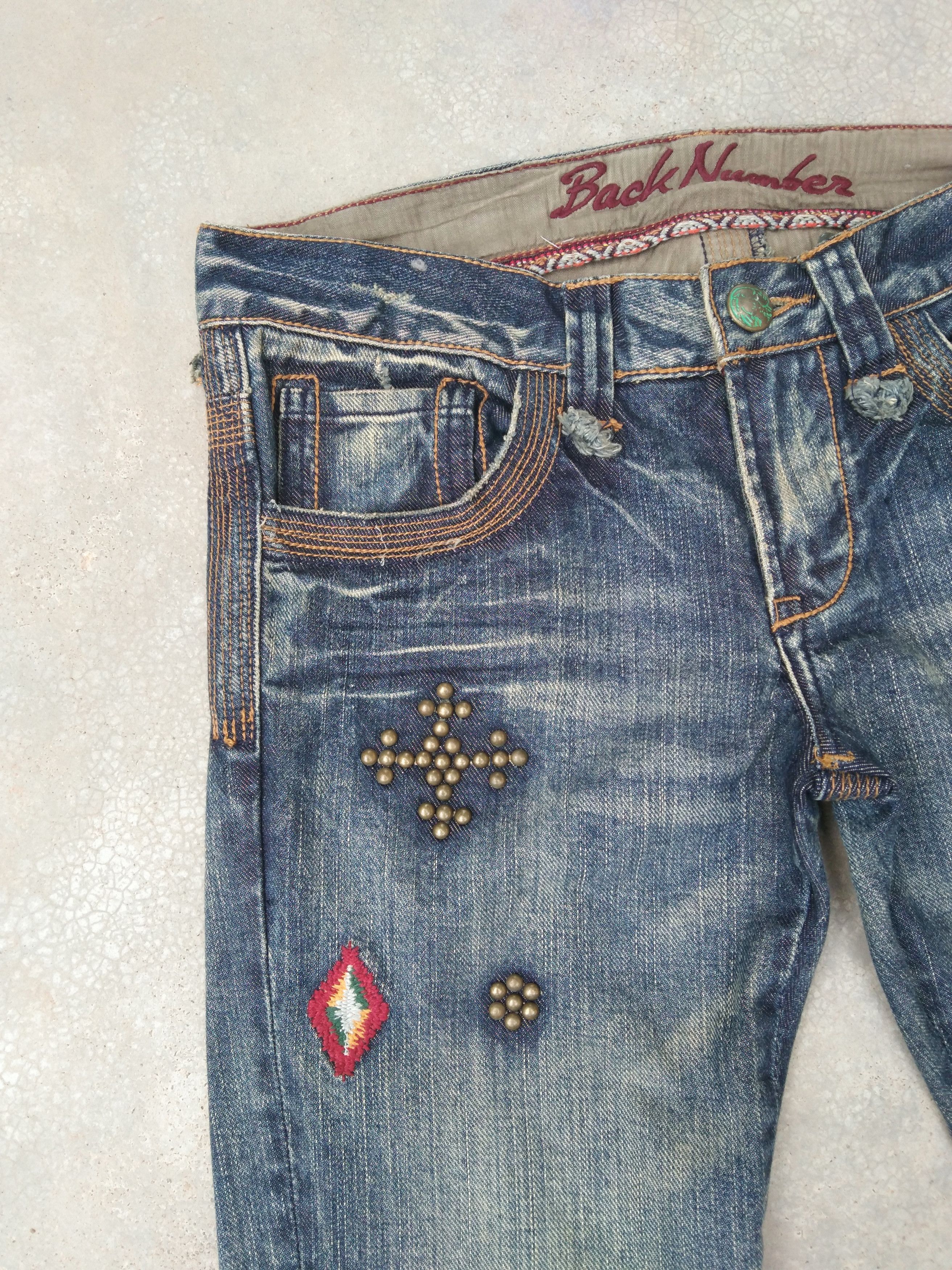 Japanese Brand Vintage Japanese Back Number Flared Jeans 29x33 Size US 29 - 5 Thumbnail