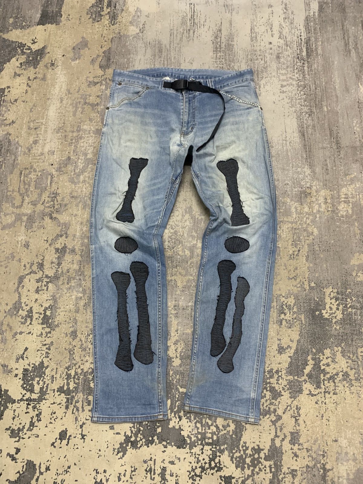 Gramicci Gramicci Skull Patchwork Pant Custom Kapital Skull Style Size US 33 - 1 Thumbnail