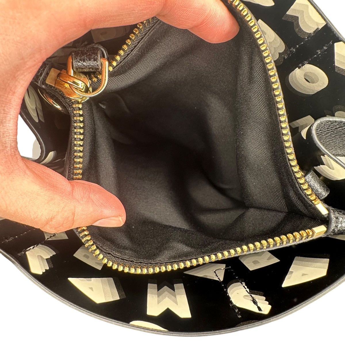 Marc Jacobs Marc Jacobs Mini Grind Leather Tote - Black/Gold Hardware Size ONE SIZE - 8 Thumbnail