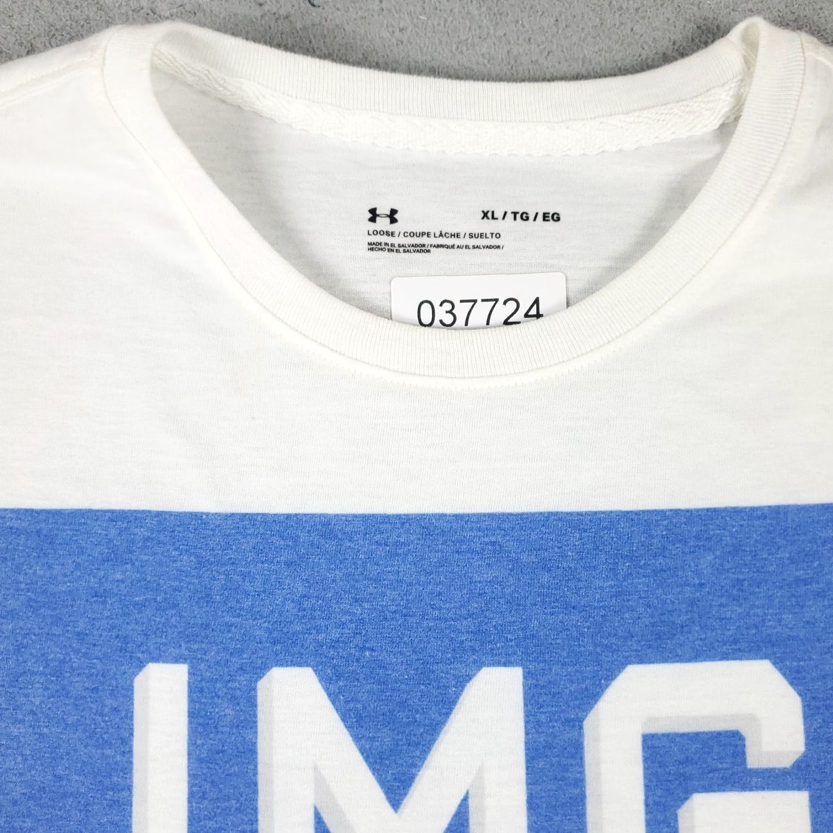 Under Armour Under Armour T-Shirt Mens XL White/Blue HeatGear Short Sleeve Crew Neck Logo Graphic Sports Casual Shirt Mens XL White/Blue 90s Modern American Sports Size US XL / EU 56 / 4 - 3 Thumbnail