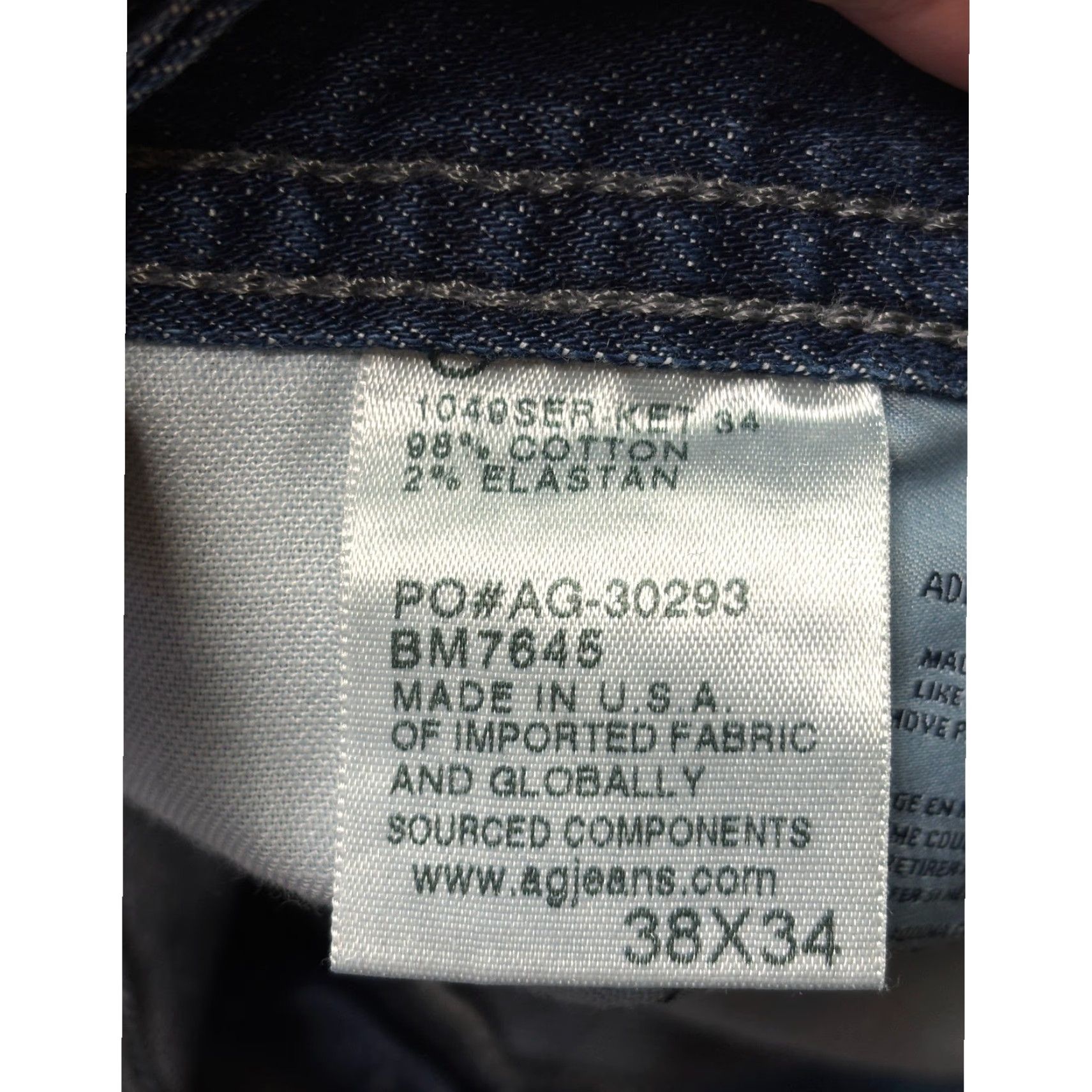 Vintage AG Adriano Goldschmied The Protégé Jeans Men's 38x30 Straight Leg Dark Wash Size US 38 / EU 54 - 7 Thumbnail