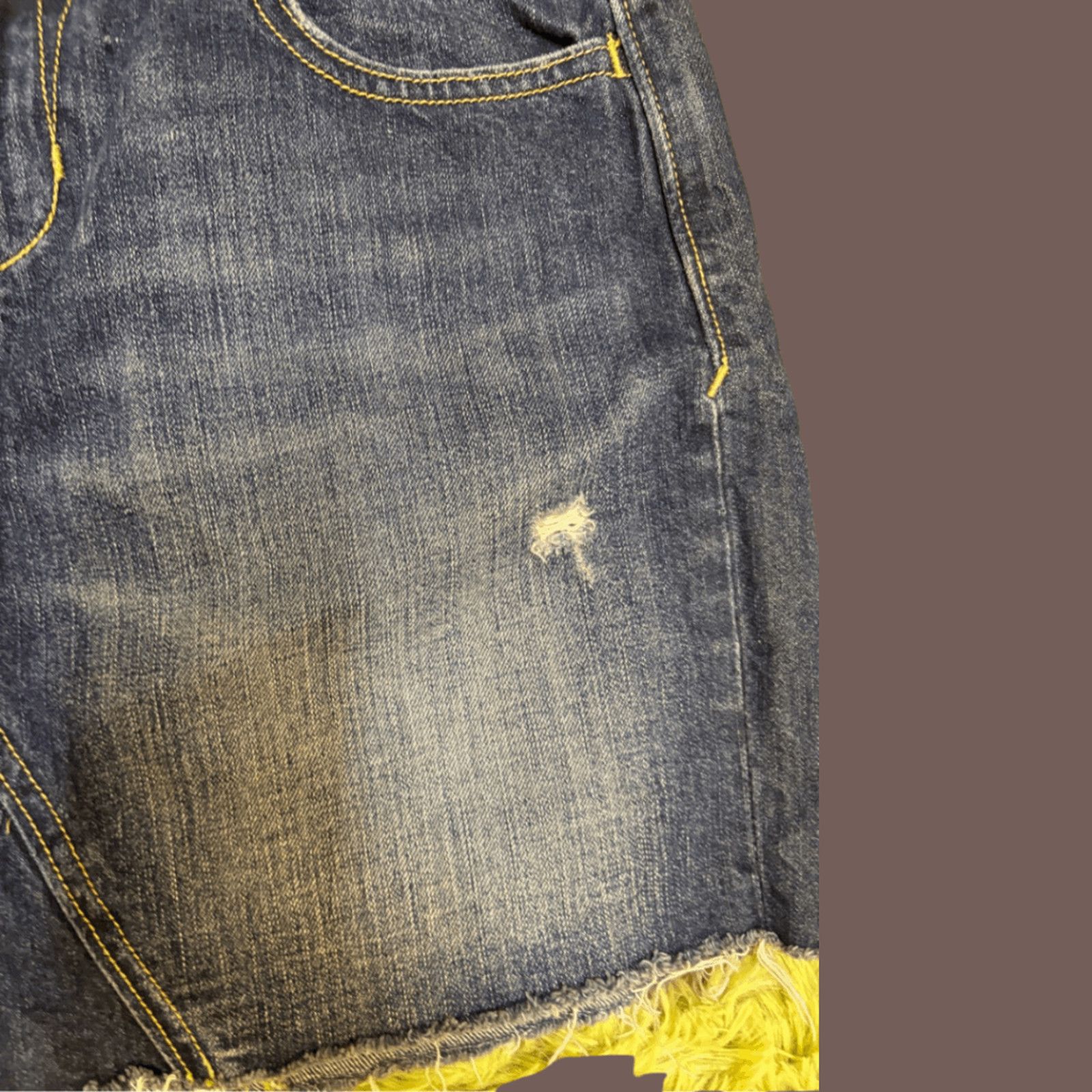 Old Navy VTG Denim Mini Skirt | Old Navy Dark Wash | Y2K Grunge Prep Size 31" - 4 Thumbnail
