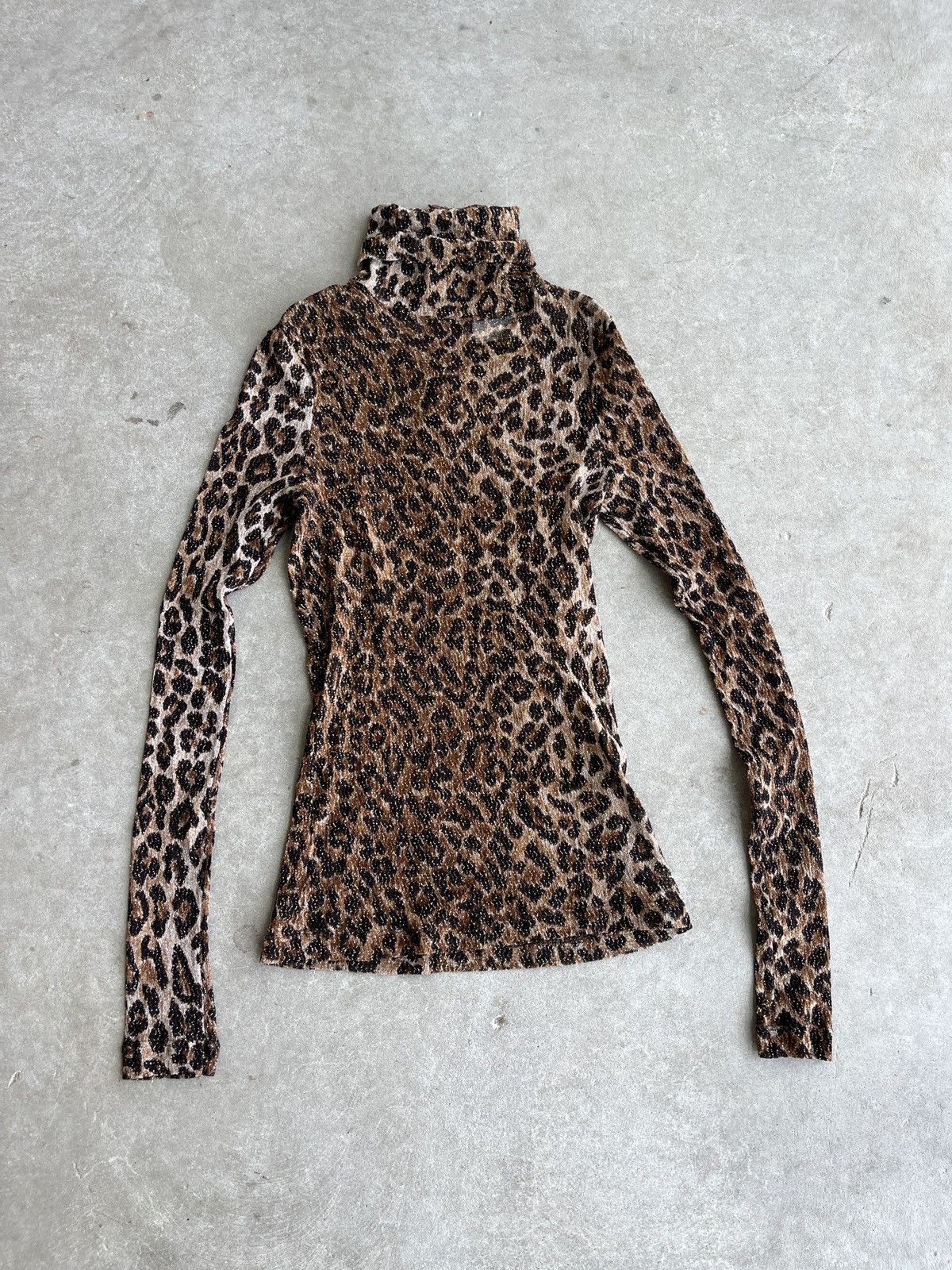 Dolce & Gabbana Vintage Dolce & Gabbana Cheetah Mesh Shirt Size S / US 4 / IT 40 - 9 Thumbnail