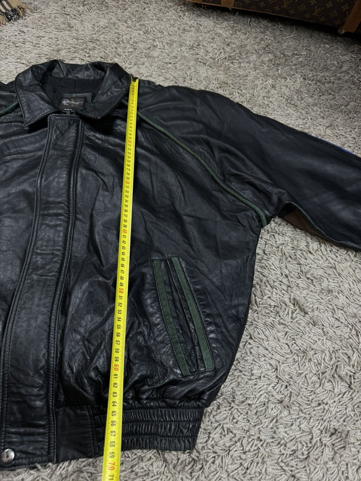 Vintage Vintage leather jacket bomber Billiard original casual item Size US XL / EU 56 / 4 - 7 Thumbnail