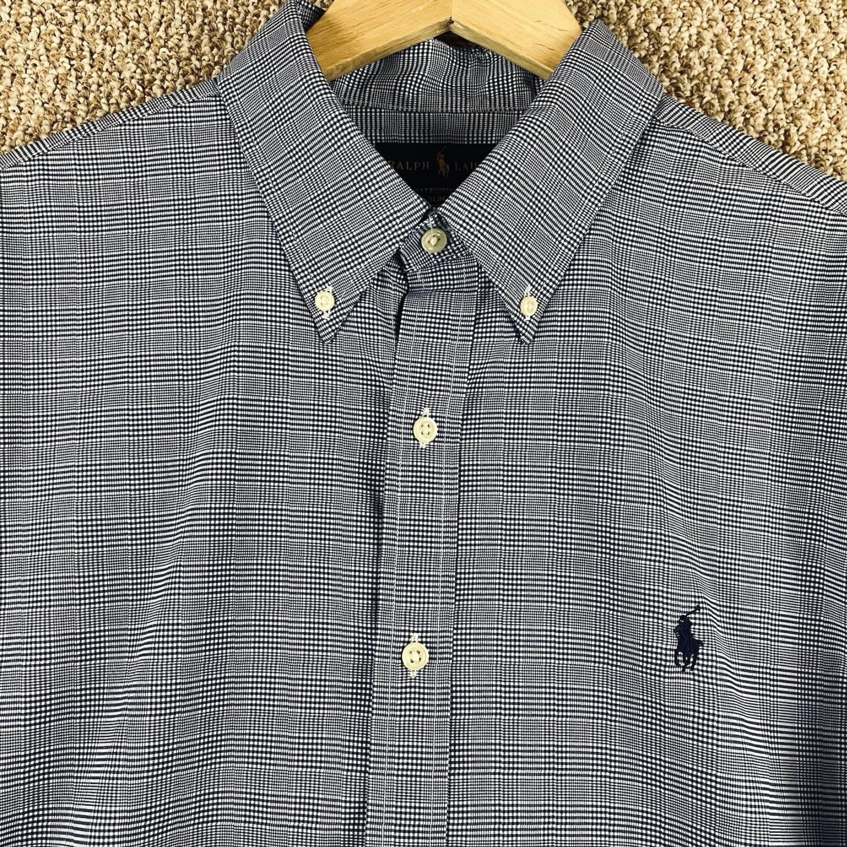 Polo Ralph Lauren Polo Ralph Lauren Shirt Mens XL Slim Fit Performance Long Sleeve Blue Plaid Button Up Collins Button-Down Classic Preppy Mens XL Regular Size US XL / EU 56 / 4 - 3 Thumbnail