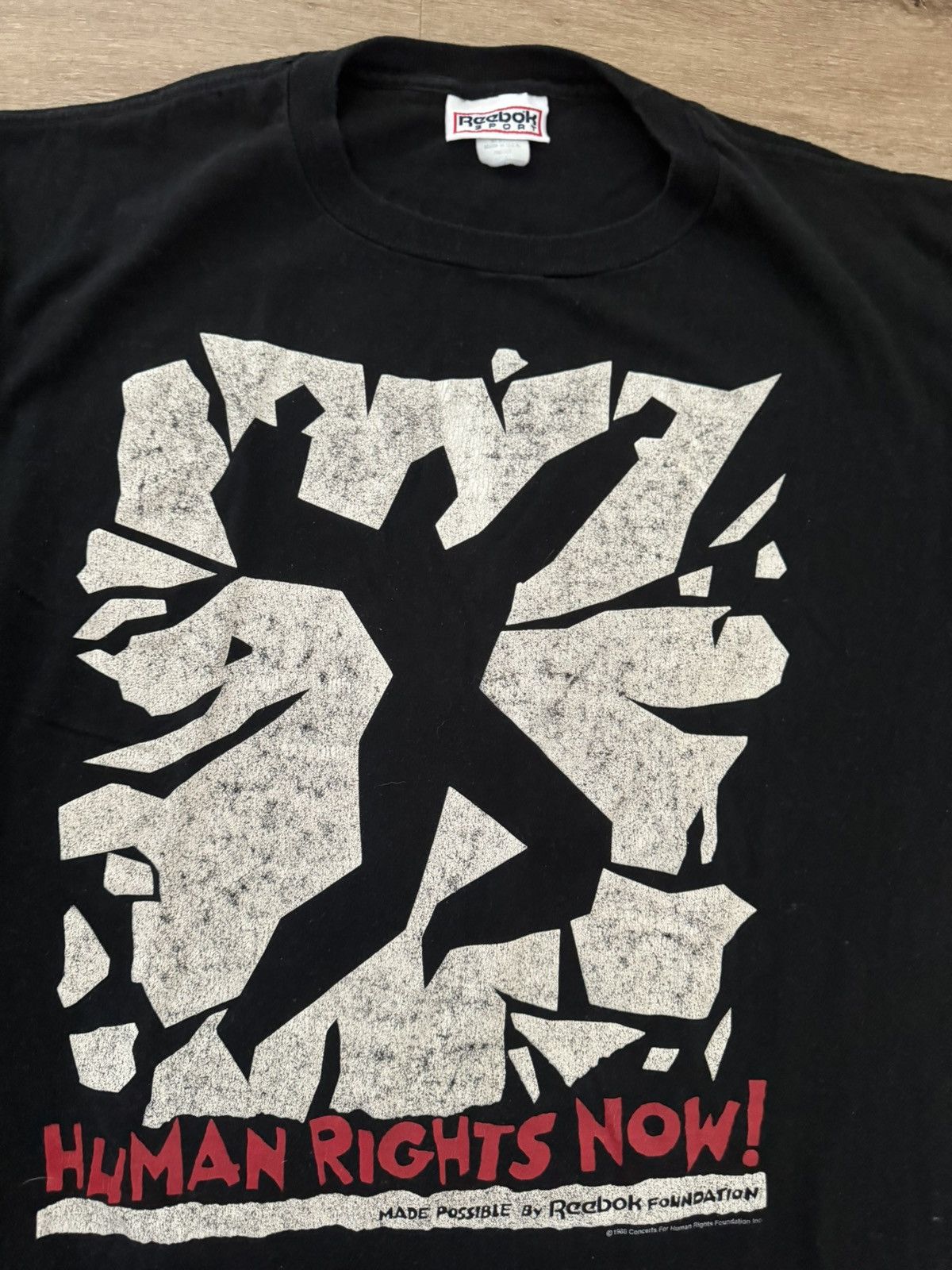 Reebok Human Rights Now! Reebok 1988 World Tour Concert Tee Large Size US L / EU 52-54 / 3 - 5 Thumbnail