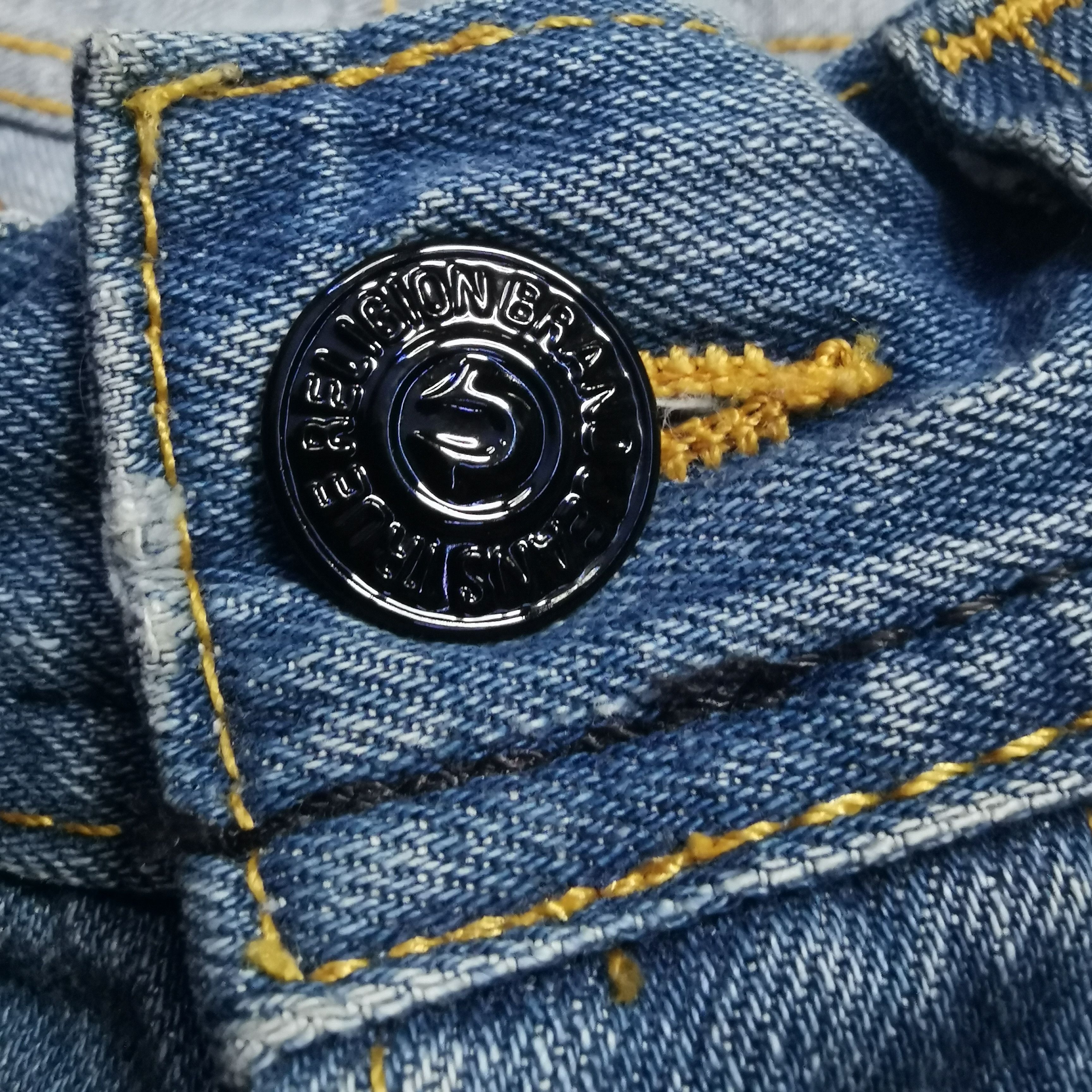 True Religion Y2k Embroidered Boro Stiching Patch Selvedge True Religion Size US 34 / EU 50 - 13 Thumbnail