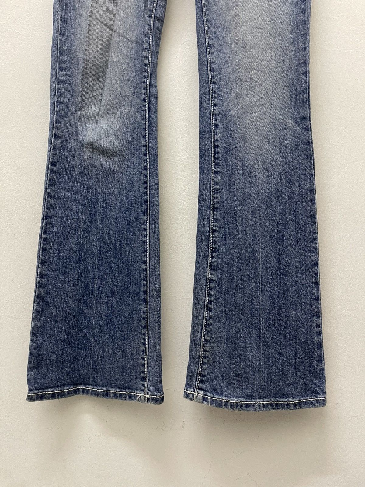 Wrangler Rare Vintage ROCK 47 By Wrangler Ultra Low Rise Flare Size US 31 - 8 Thumbnail