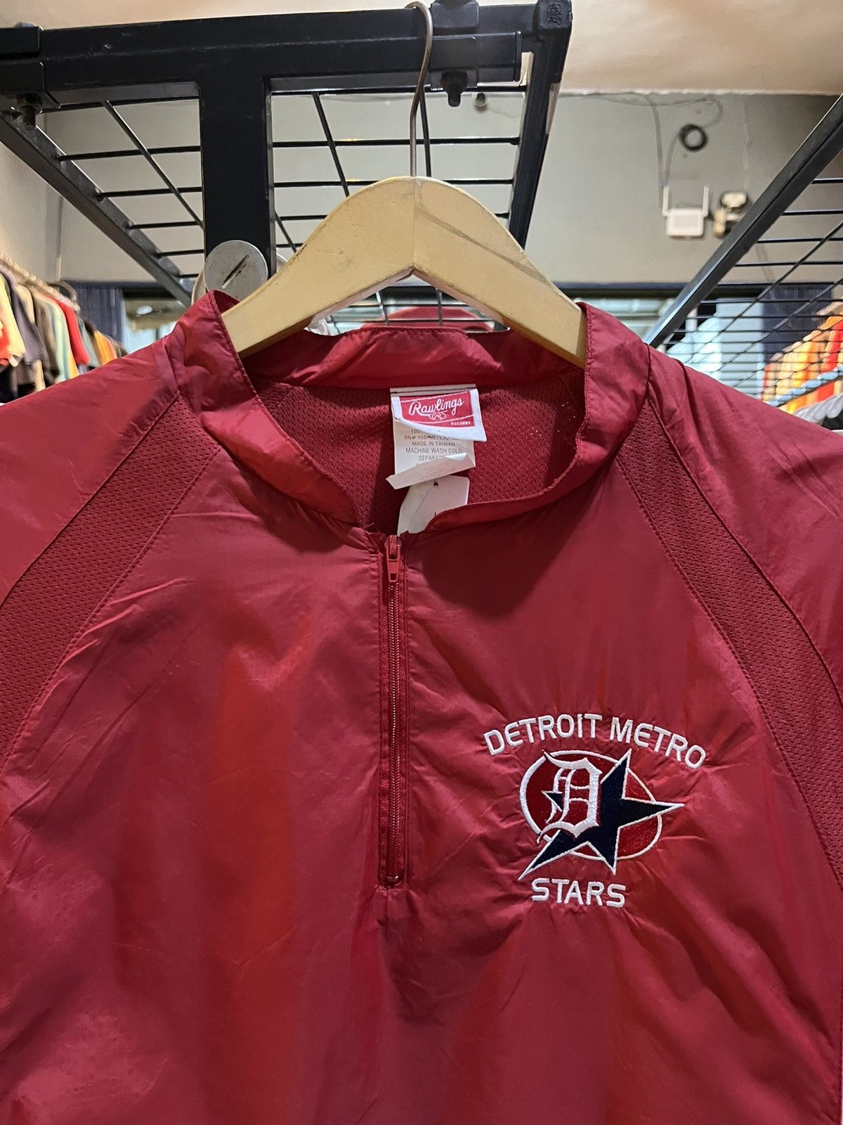 Japanese Brand Vintage Rawlings halfzip short sleeve parachute outer Size US M / EU 48-50 / 2 - 3 Thumbnail