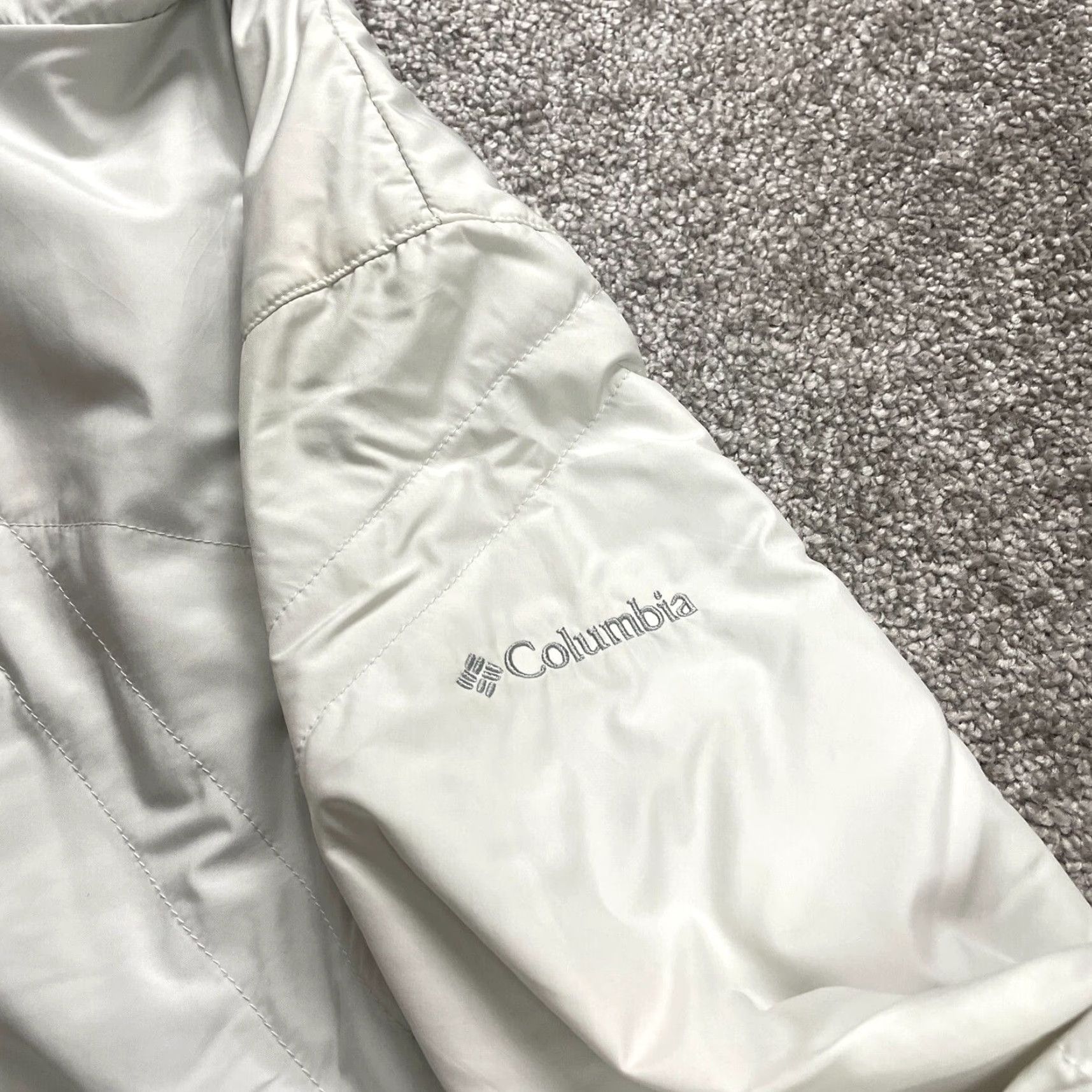 Vintage Columbia Interchange Jacket Womens Large White Full Zip Pockets Outdoor Hiking Size L / US 10 / IT 46 - 5 Thumbnail
