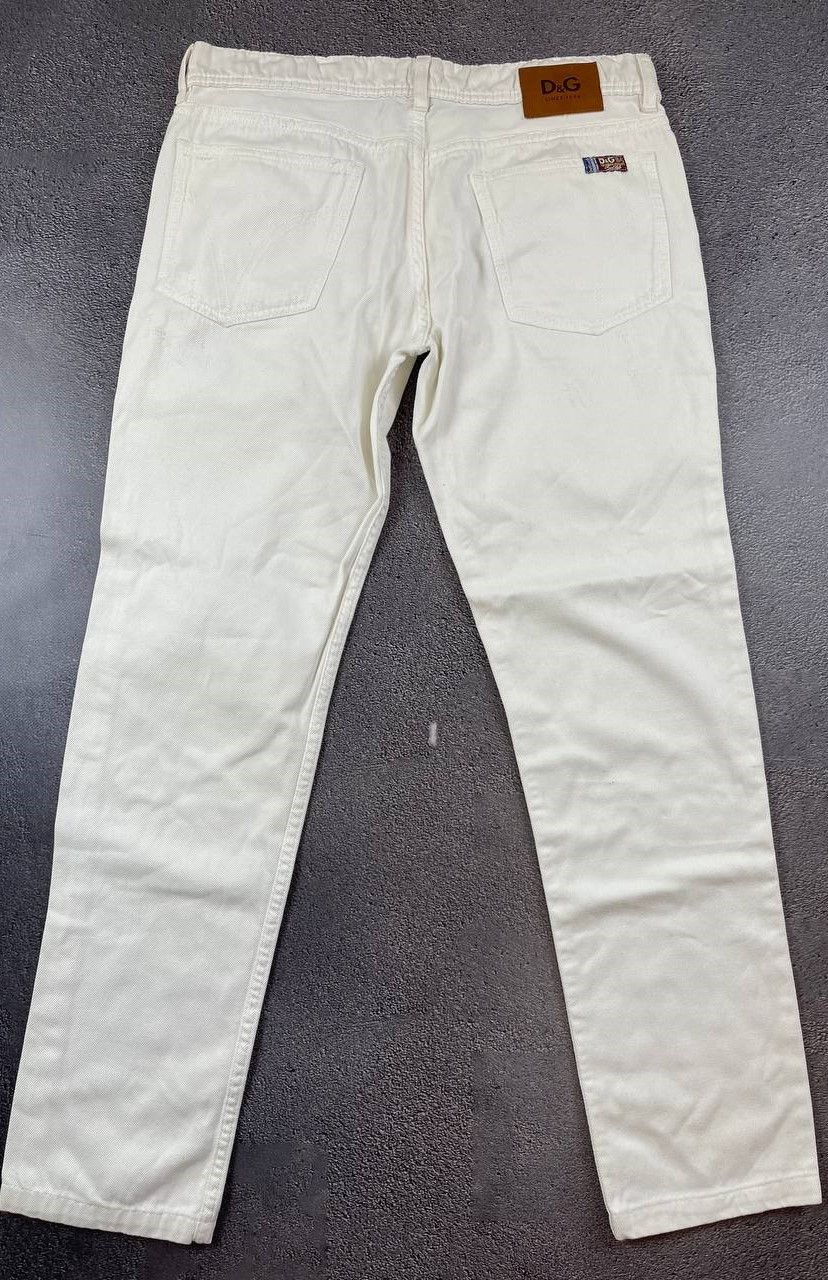 Dolce & Gabbana Dolce & Gabbana White cotton pants jeans Size US 32 / EU 48 - 2 Thumbnail