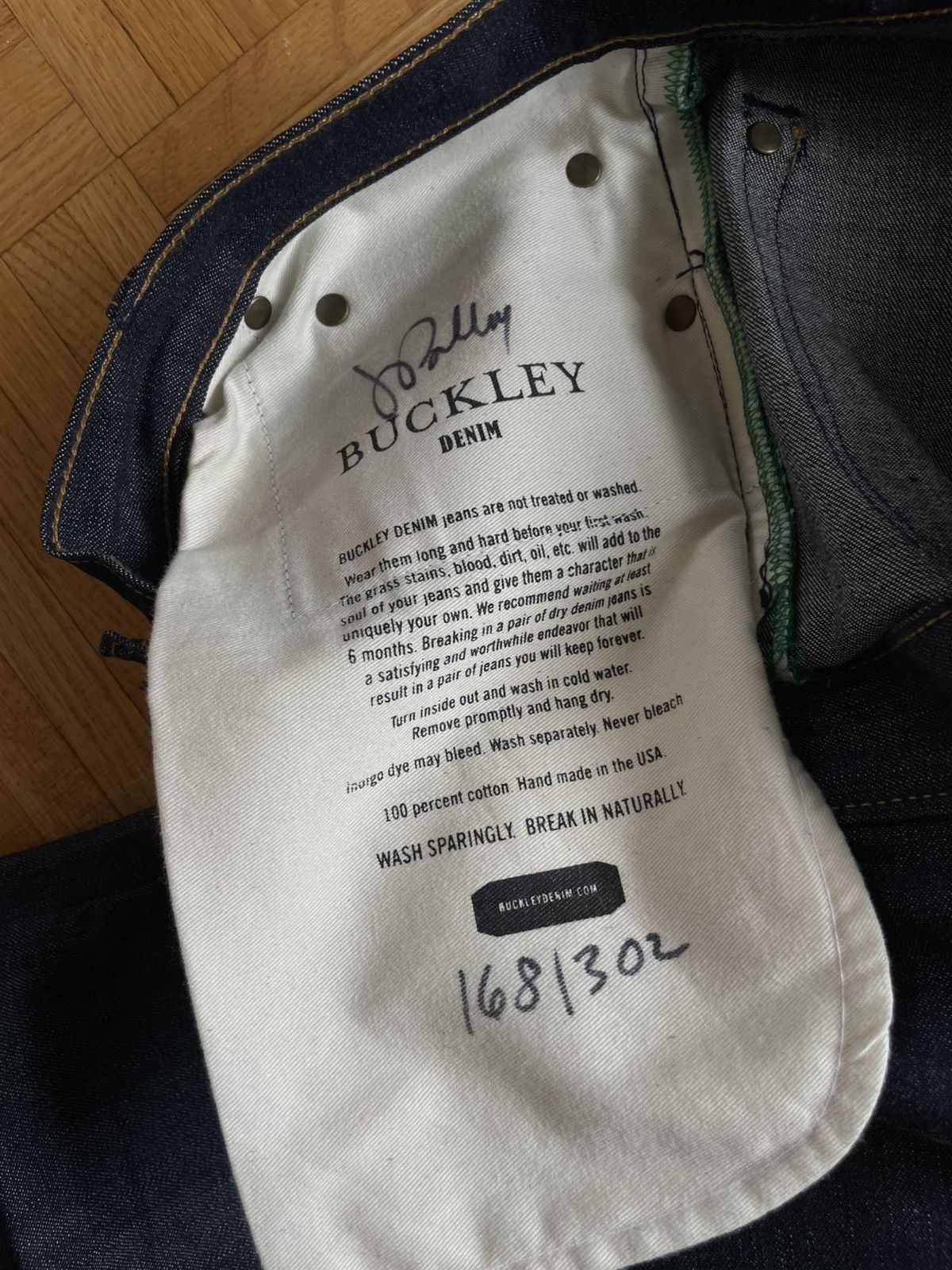 Vintage Buckley Greenline Selvedge Loose Fit Denim Size US 36 / EU 52 - 8 Thumbnail