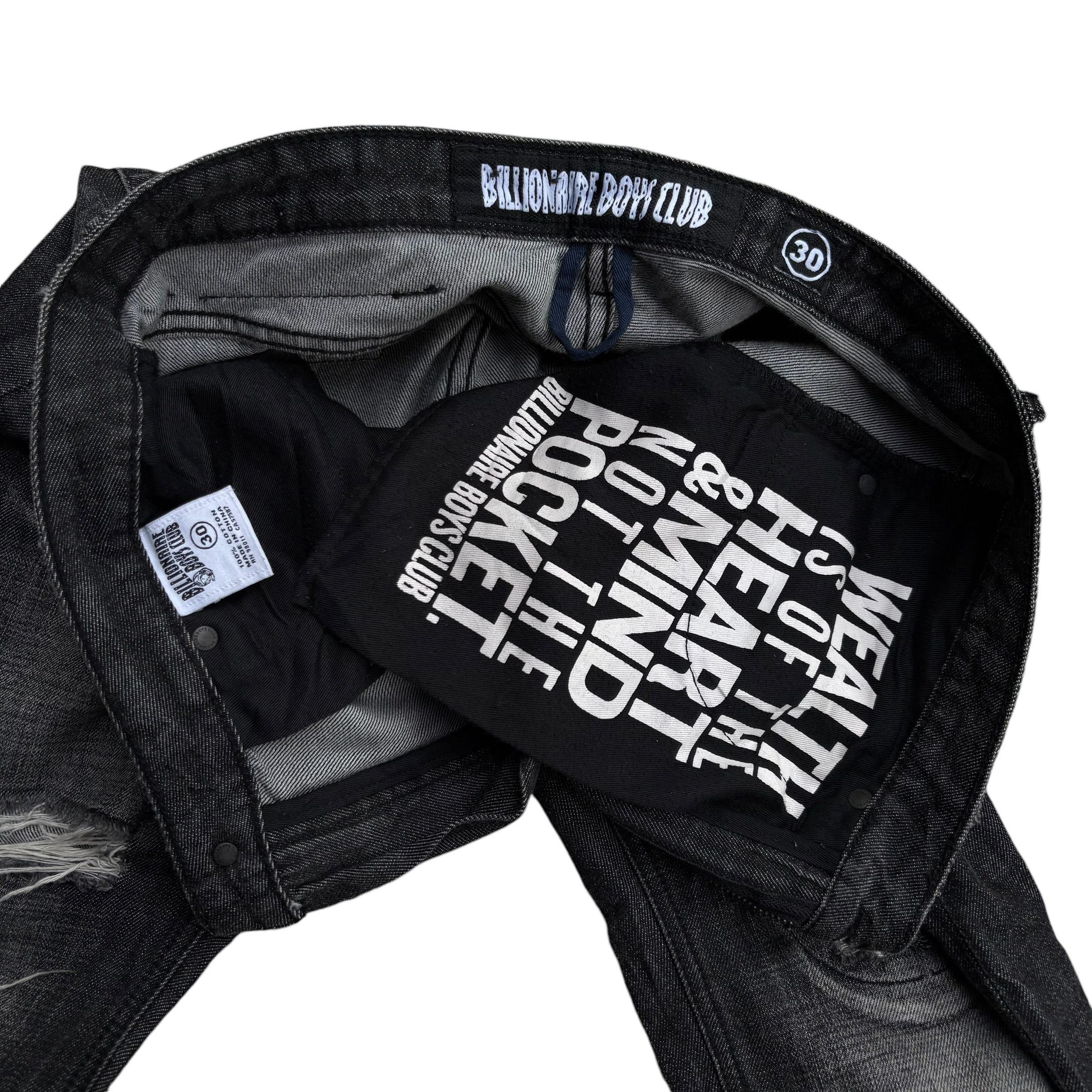 Billionaire Boys Club Billionaire Boys Club Ripped Selvedge Denim Size US 30 / EU 46 - 11 Thumbnail