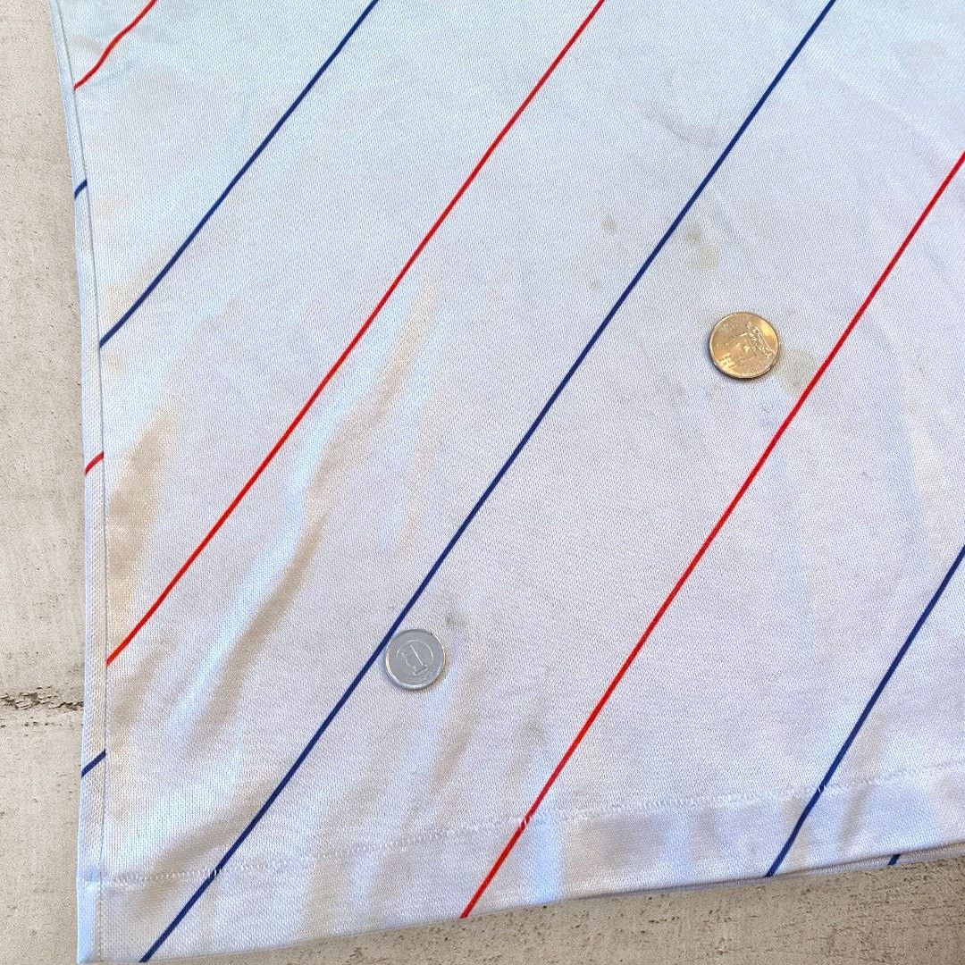 Adidas × Vintage Vintage 80s Adidas Knossos Soccer Football Faded Jersey Size US L / EU 52-54 / 3 - 8 Thumbnail