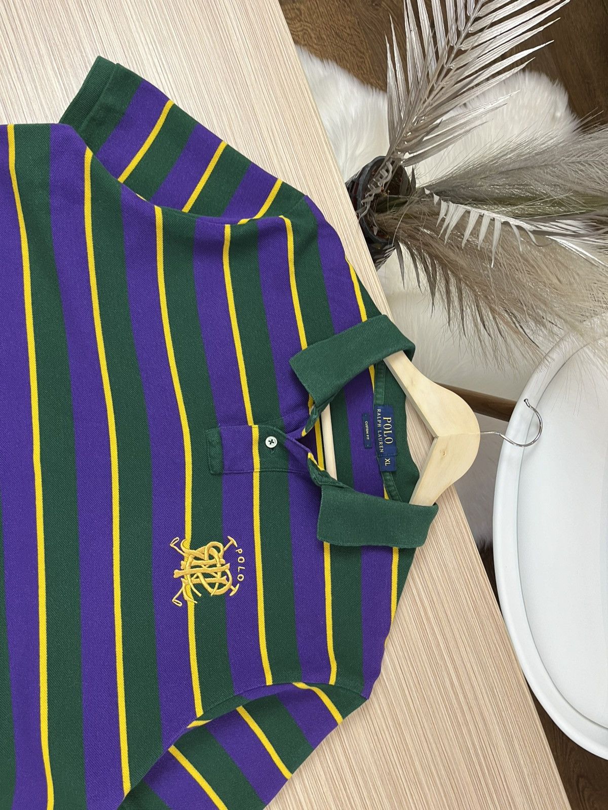 Polo Ralph Lauren × Vintage Vintage Polo Ralph Lauren Big Logo Rugby Polo Shirt 90s Size US XL / EU 56 / 4 - 3 Thumbnail