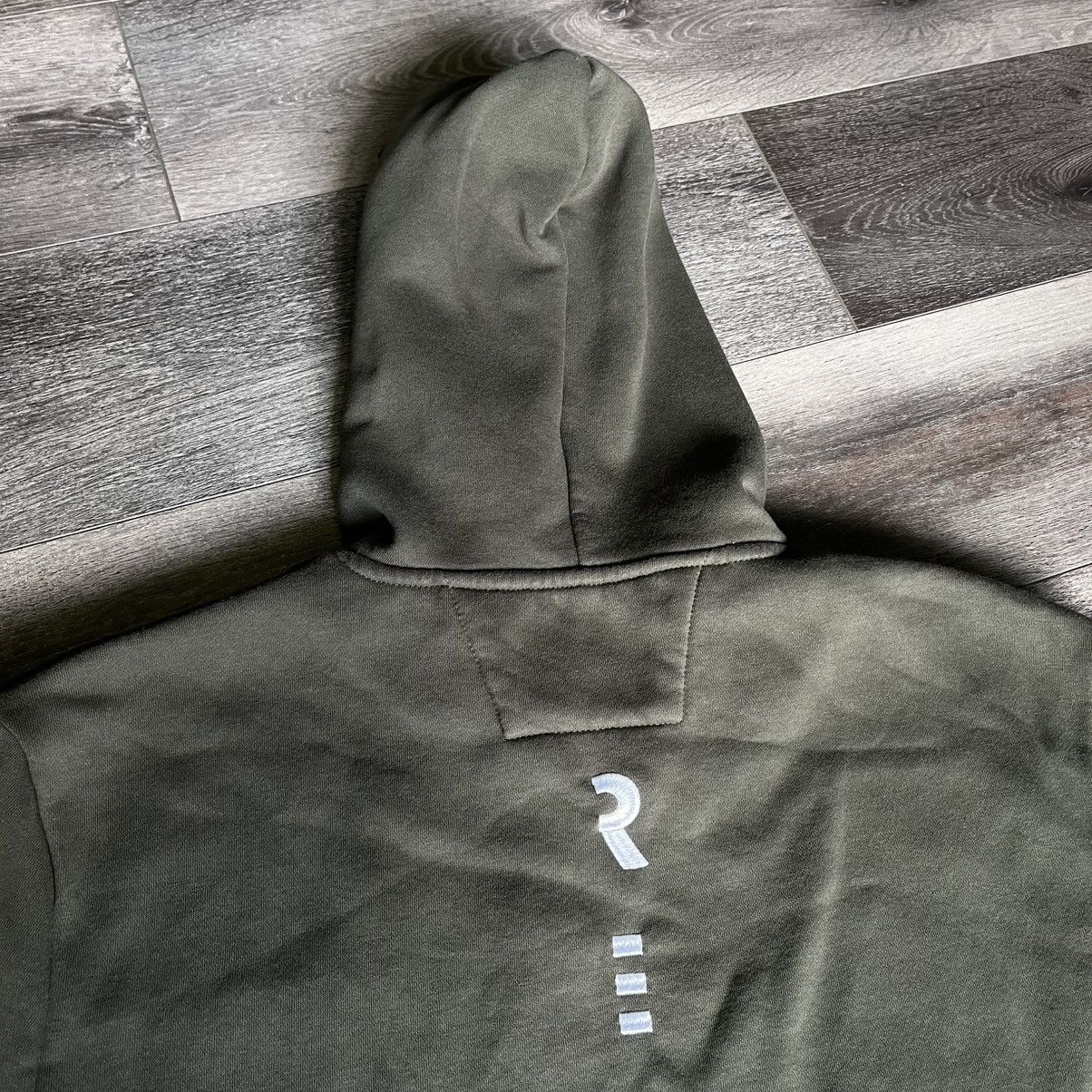 Other Rein Love Clothing Icon Embroidered Logo Hoodie Khaki White Size US XL / EU 56 / 4 - 6 Thumbnail