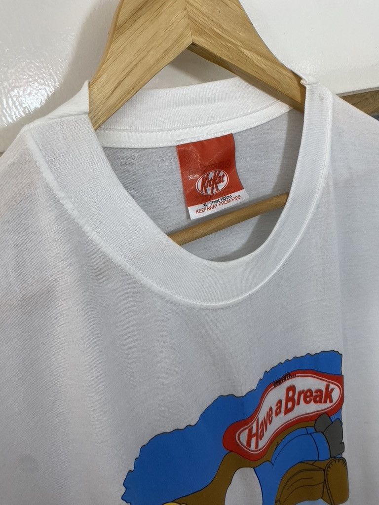 2000 Vintage The Simpsons Official KitKat Promo T Shirt