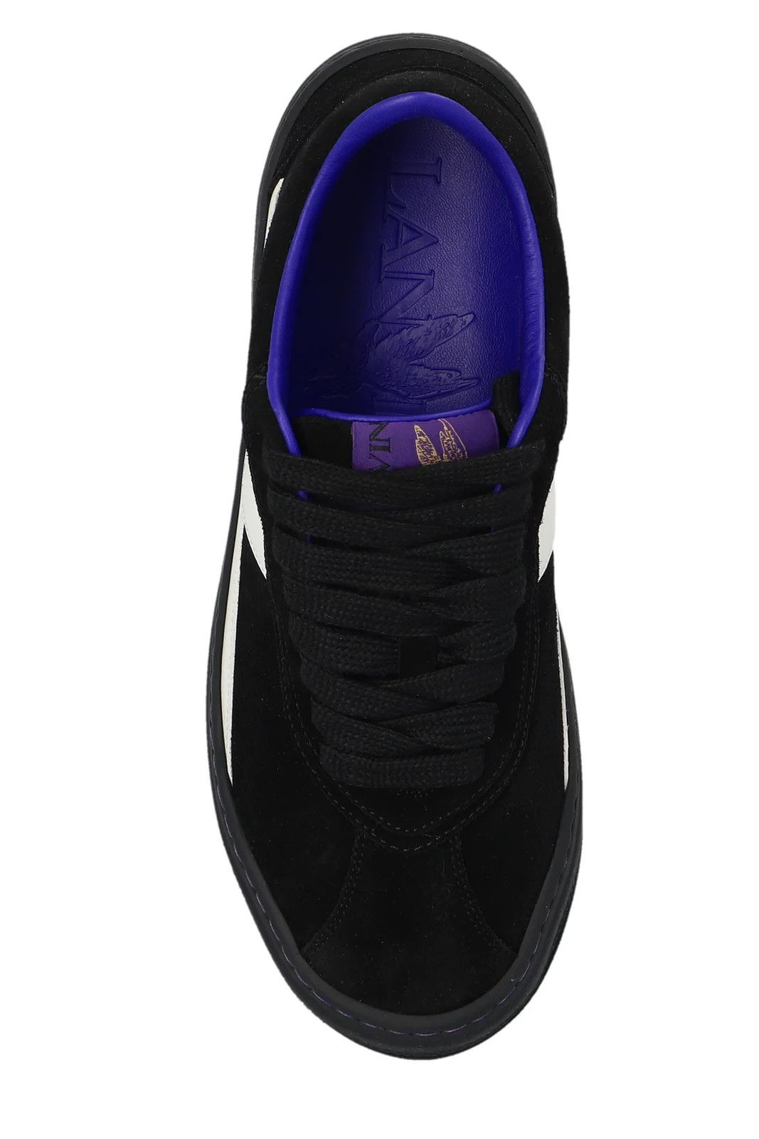 Lanvin o1mle0825 Leather Cash Sneakers in Black Size US 10 / EU 43 - 3 Thumbnail