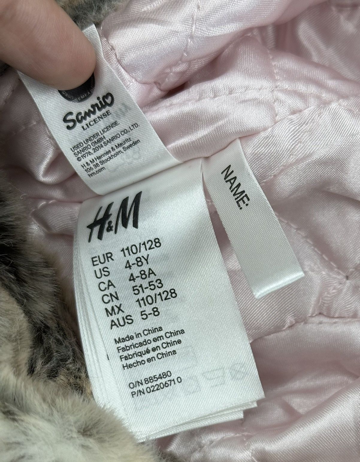 H&M × Japanese Brand HELLO KITTY TRAPPER HAT ( kids ) - TC 38 Size ONE SIZE - 7 Thumbnail