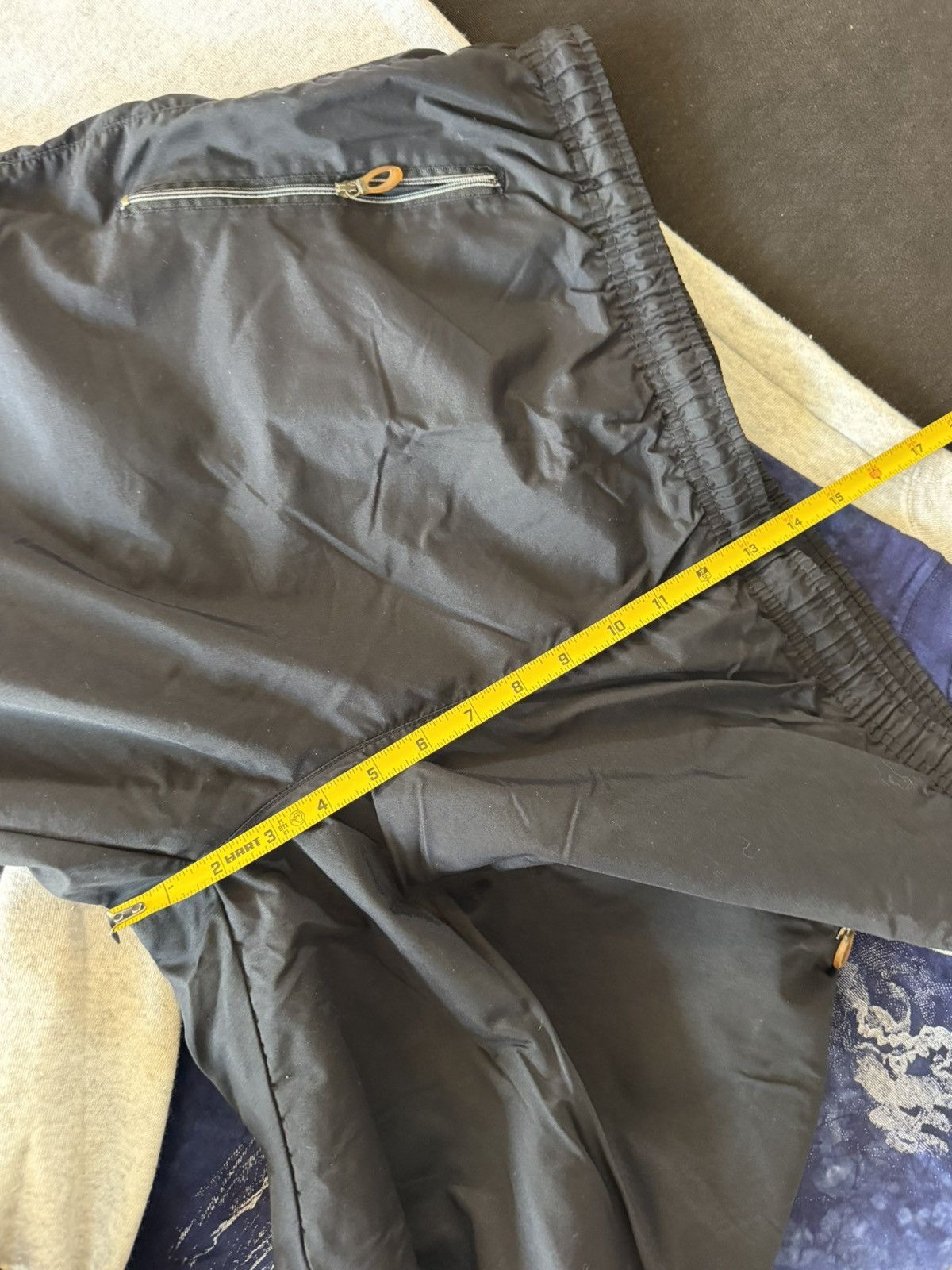 Nike vtg y2k nike baggy blue nylon track pants 40x31 Size US 40 / EU 56 - 13 Thumbnail