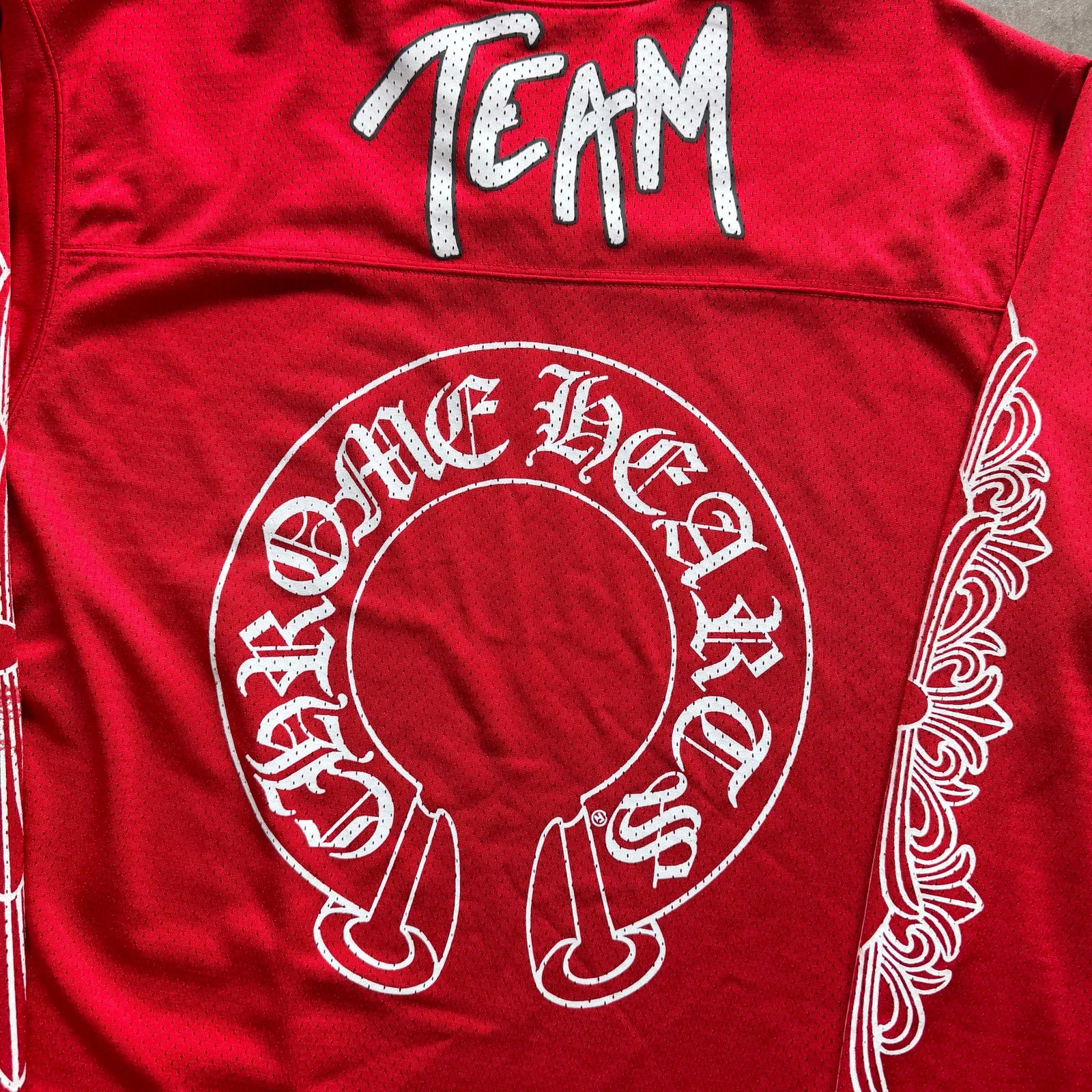 Chrome Hearts Chrome Hearts x Matty Boy Form L/S Mesh Jersey Red Size US L / EU 52-54 / 3 - 4 Thumbnail