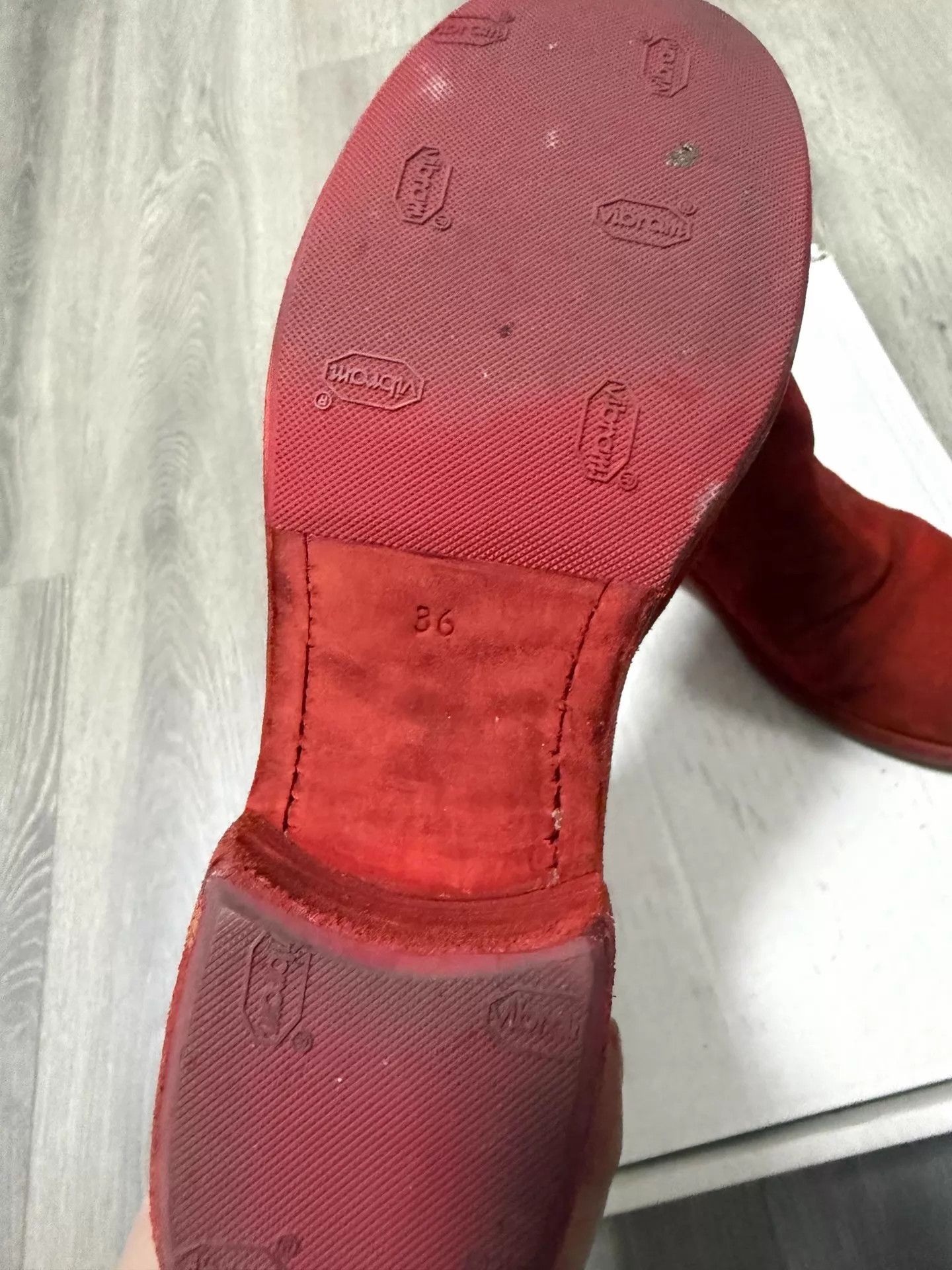 Guidi Guidi 76 Red Suede 36 Size US 5.5 / IT 35.5 - 3 Thumbnail