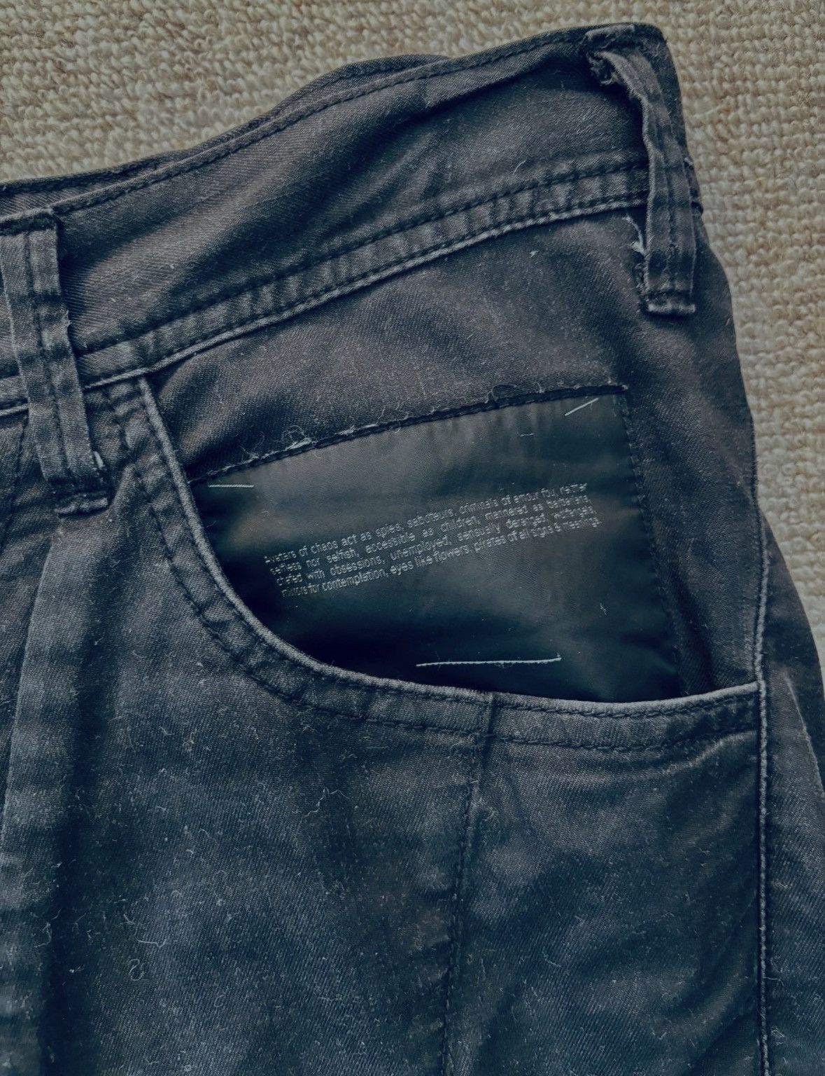 Julius Julius_7 [sefiroth;] SS16 – stretch denim drop crotch pants Size US 32 / EU 48 - 5 Thumbnail