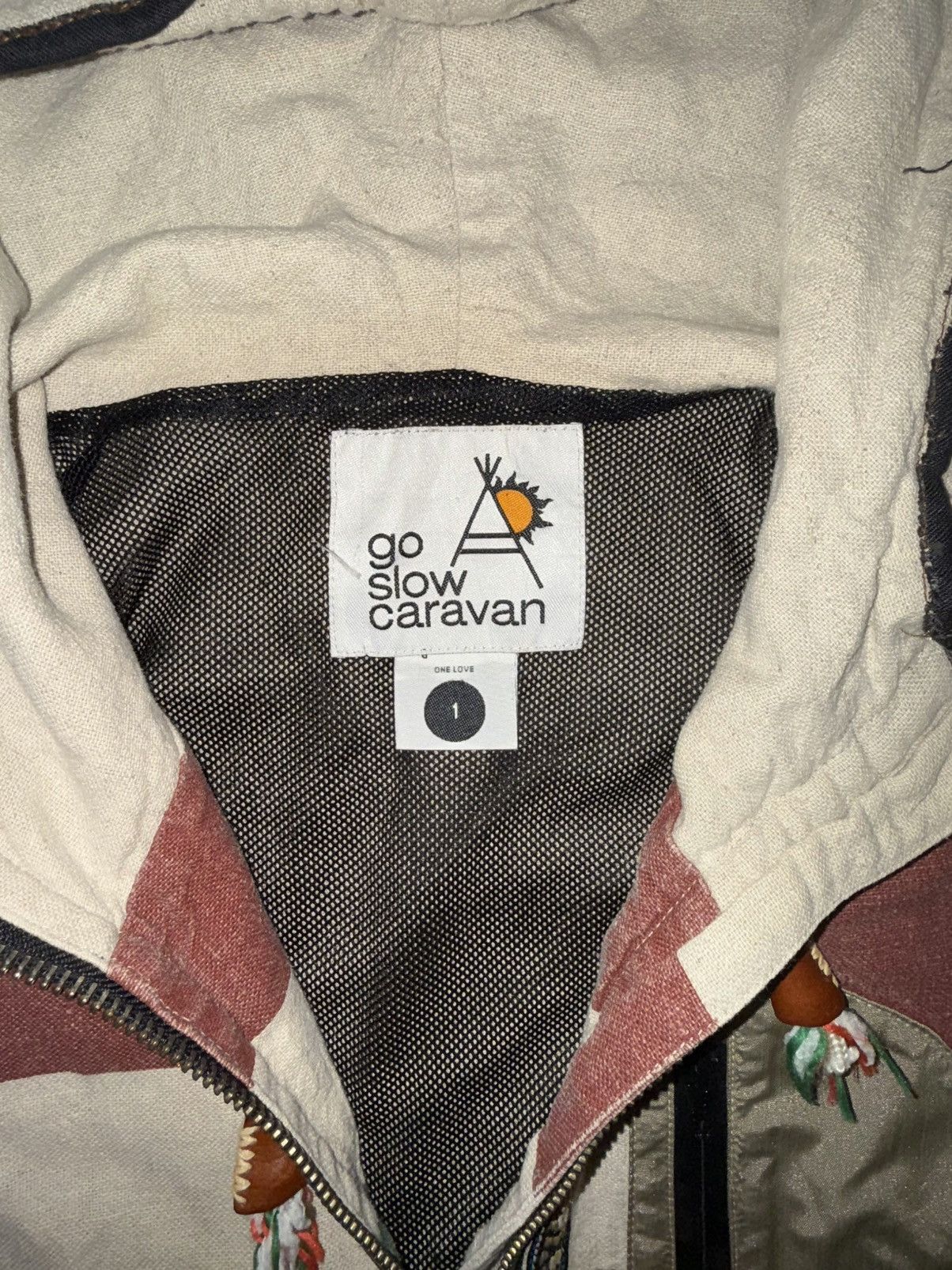 Japanese Brand × go slow caravan Go Slow Caravan Hooded Full Zip Jacket Size US S / EU 44-46 / 1 - 2 Thumbnail