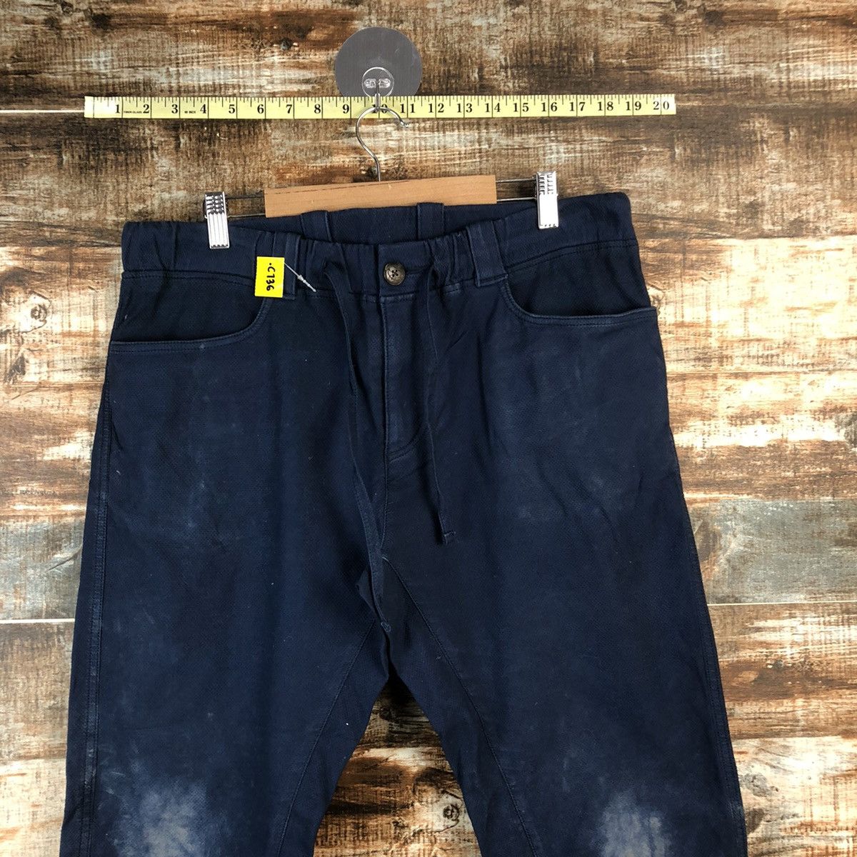 Japanese Brand DL Dope Drakkar Dark Blue Cargo Multipocket Pants #C736 Size US 32 / EU 48 - 4 Thumbnail