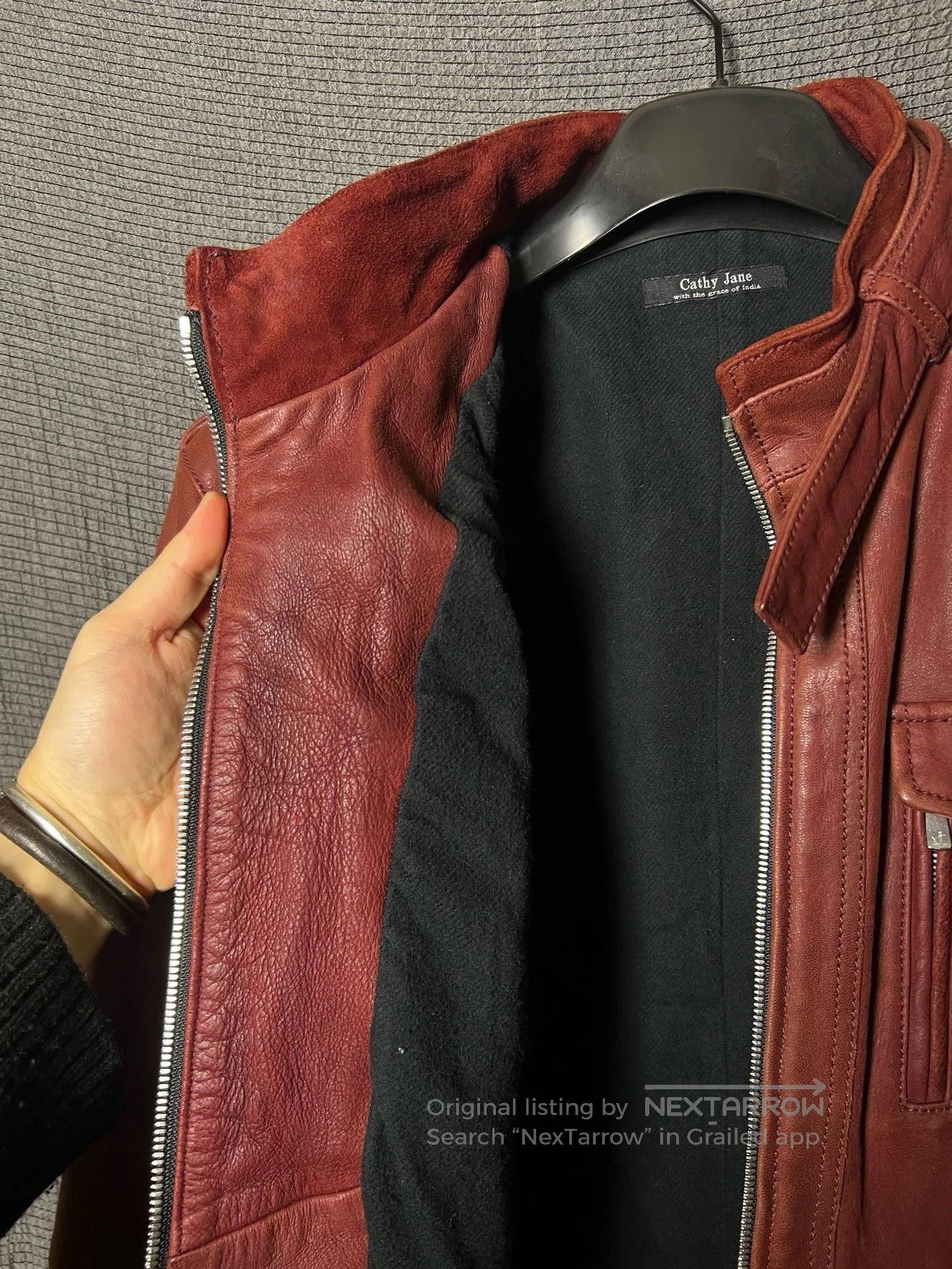Other CATHY JANE Leather Jacket. Size US L / EU 52-54 / 3 - 6 Thumbnail