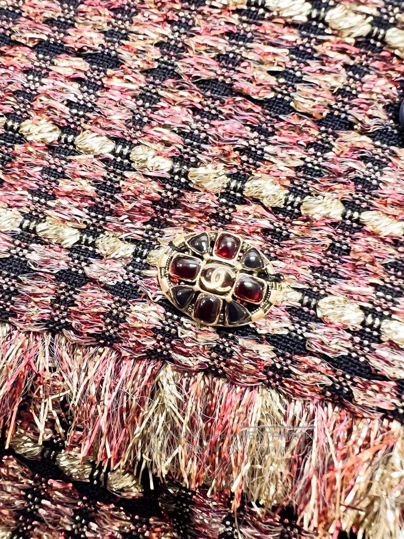 Chanel Chanel Mixed-color braided skirt with tassel edge and gold Size 24" / US 00 / IT 34 - 9 Thumbnail