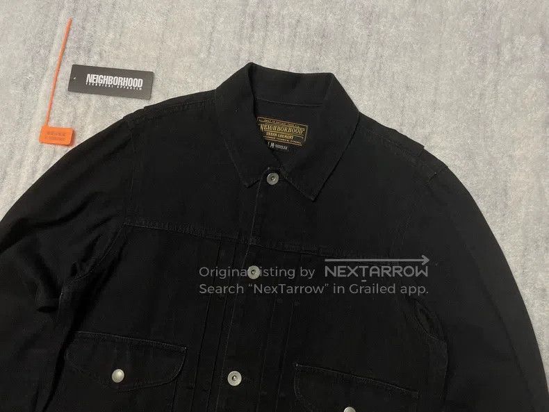 Neighborhood Neighborhood 11ss Black Spirit Fringe Denim Jacket, Size M Size US M / EU 48-50 / 2 - 3 Thumbnail