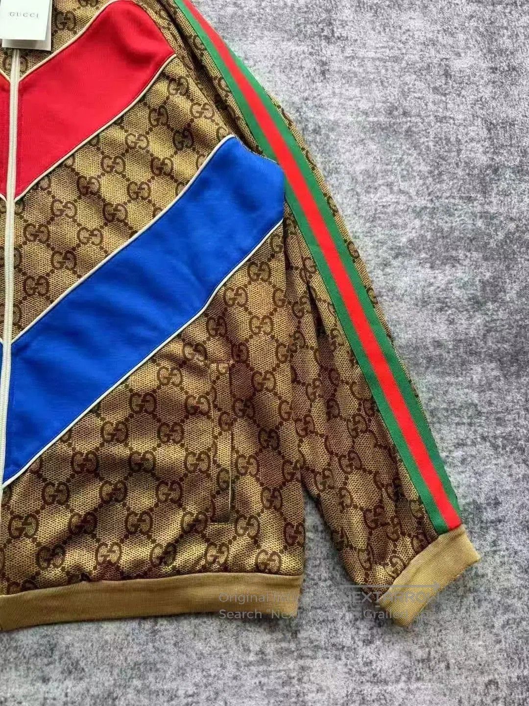 Gucci Gucci Striped All-Over Print Zip Jacket. Size US L / EU 52-54 / 3 - 4 Thumbnail