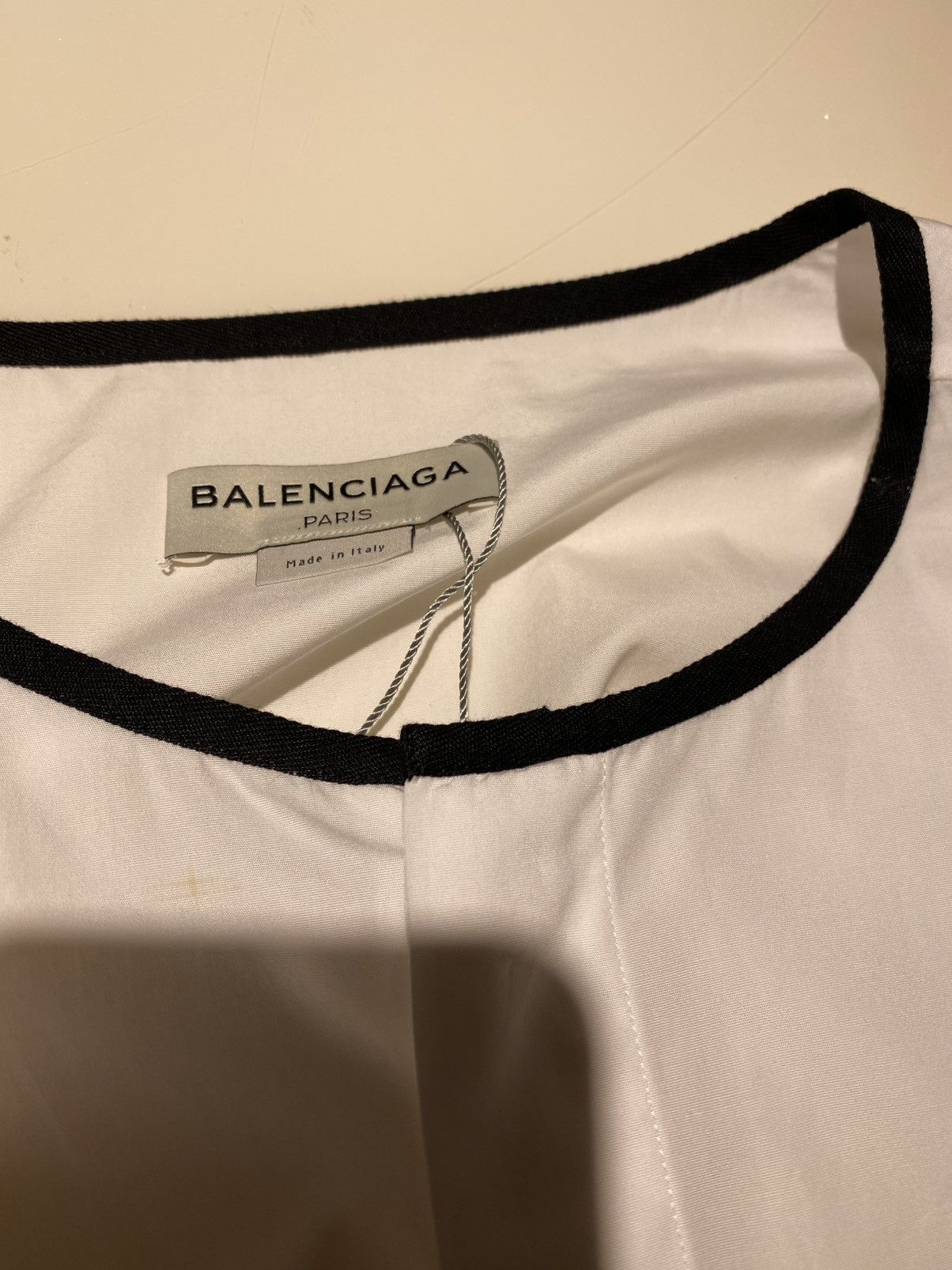 Balenciaga BALENCIAGA SS16 Colarless Button Up Shirt Size L Size US L / EU 52-54 / 3 - 3 Thumbnail