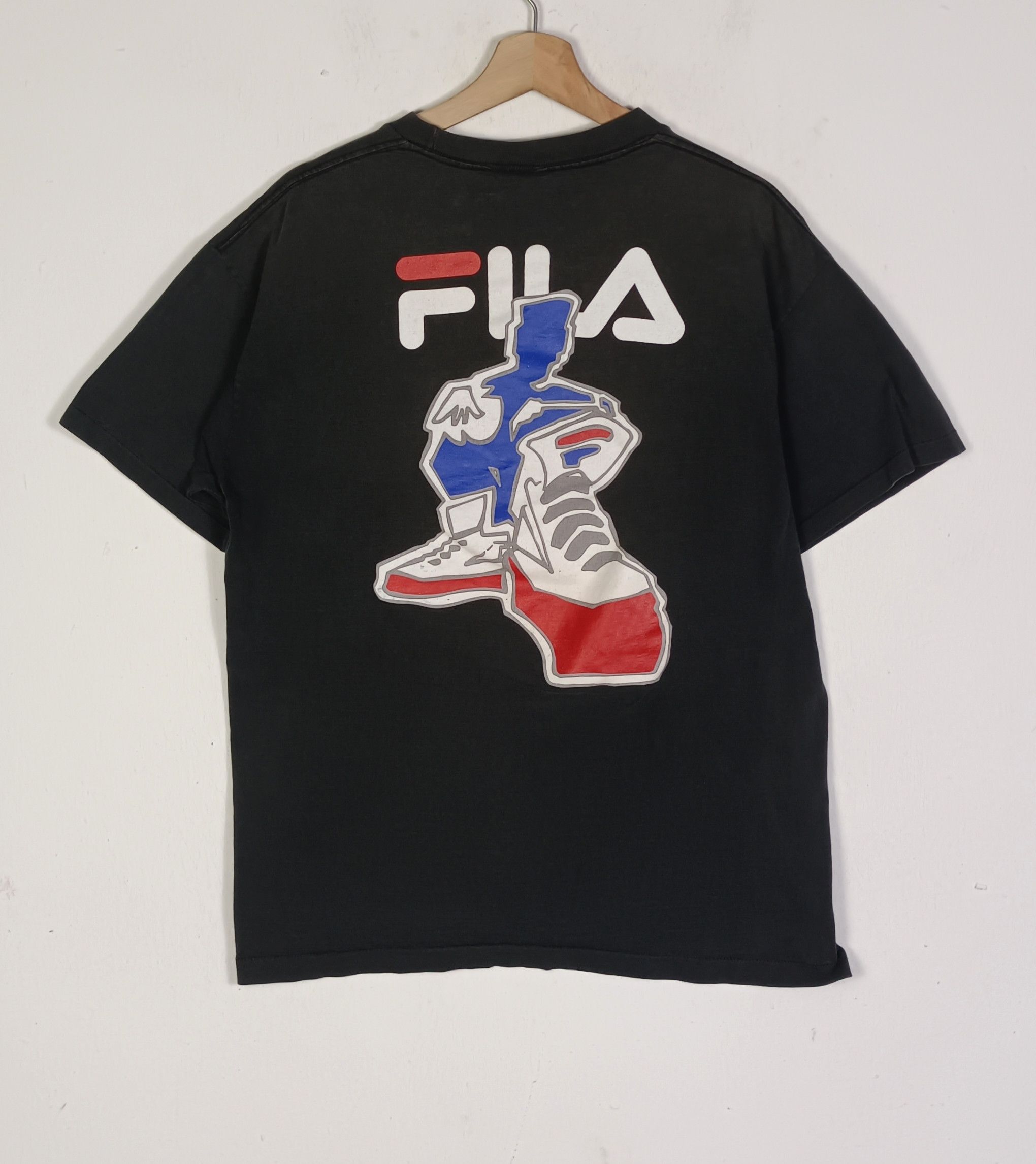 Fila × Vintage Collector Edition🔥Vintage 90s FILA Shoes Big Logo Back Hit Size US L / EU 52-54 / 3 - 1 Thumbnail