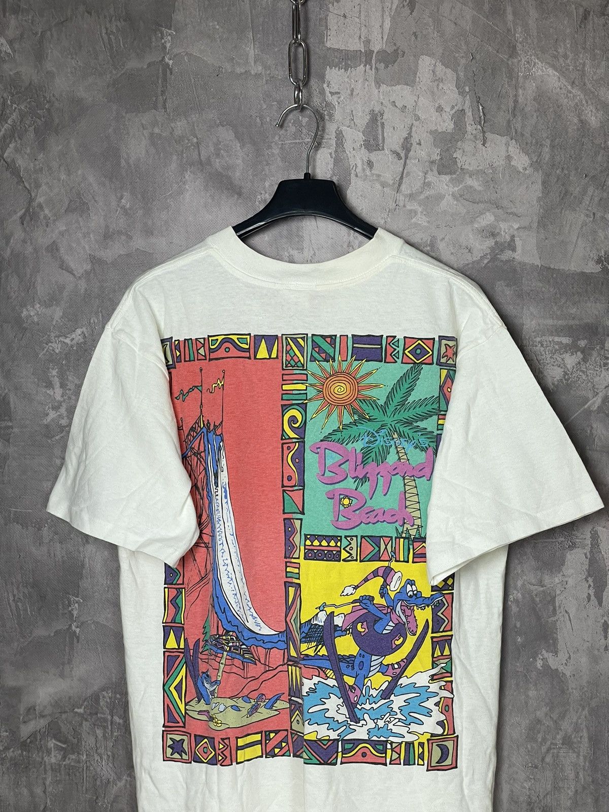 Band Tees × Disney × Vintage Rare Vintage 90s Movie Mickey Mouse Beach Summer T-Shirt🔥 Size US M / EU 48-50 / 2 - 2 Thumbnail