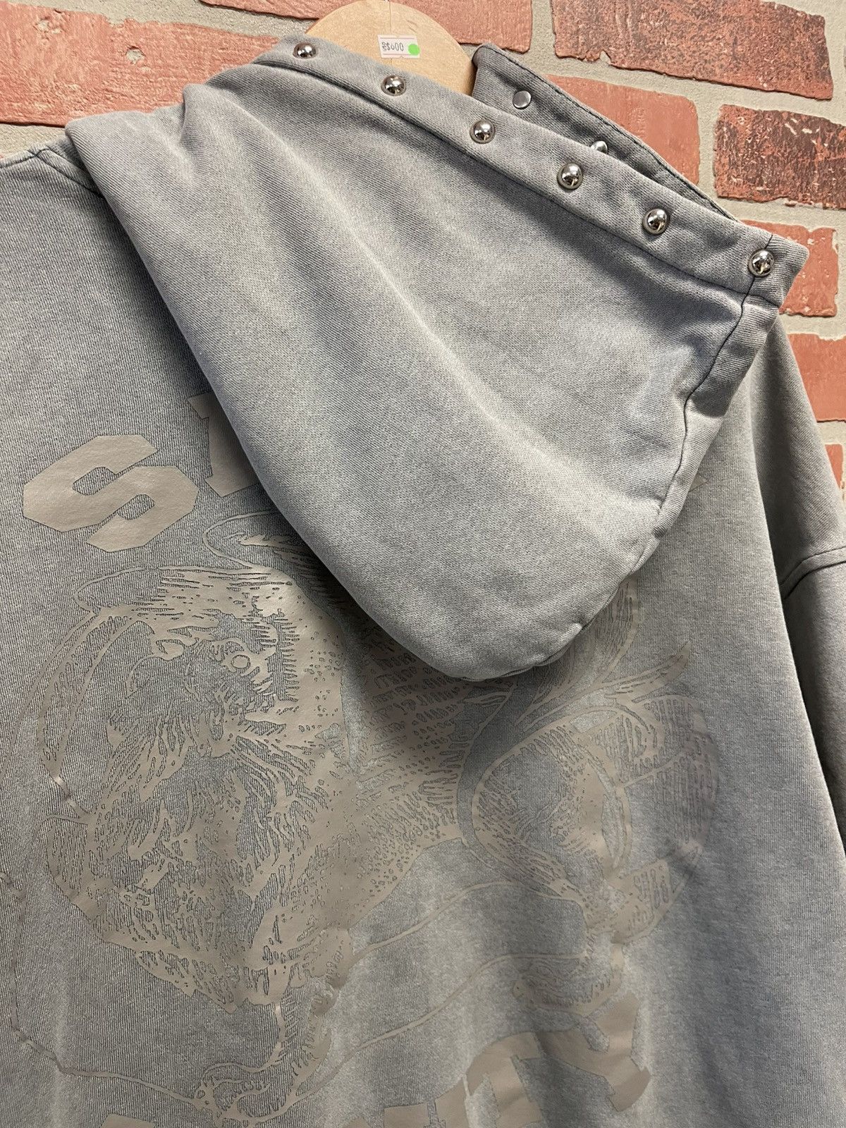 Saint Vanity Size L - Saint Vainty Zip Up Hoodie Grey Buttons Size US L / EU 52-54 / 3 - 7 Thumbnail