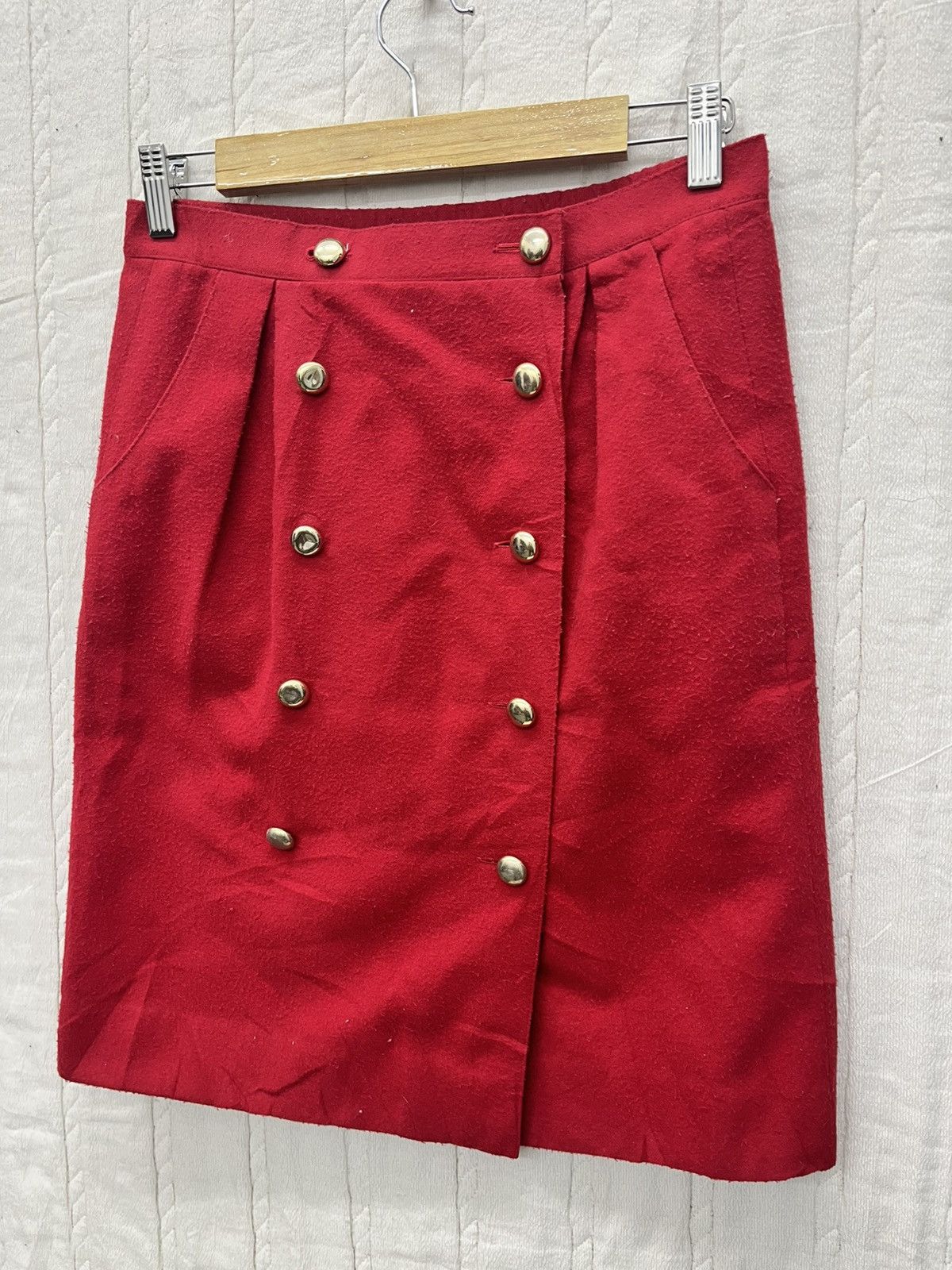 Designer × Japanese Brand × Mademoiselle Non Non ARCHIVE🔥LUCE BY MADEMOISELLE BUTTON SKIRT Size 28" / US 6 / IT 42 - 3 Thumbnail