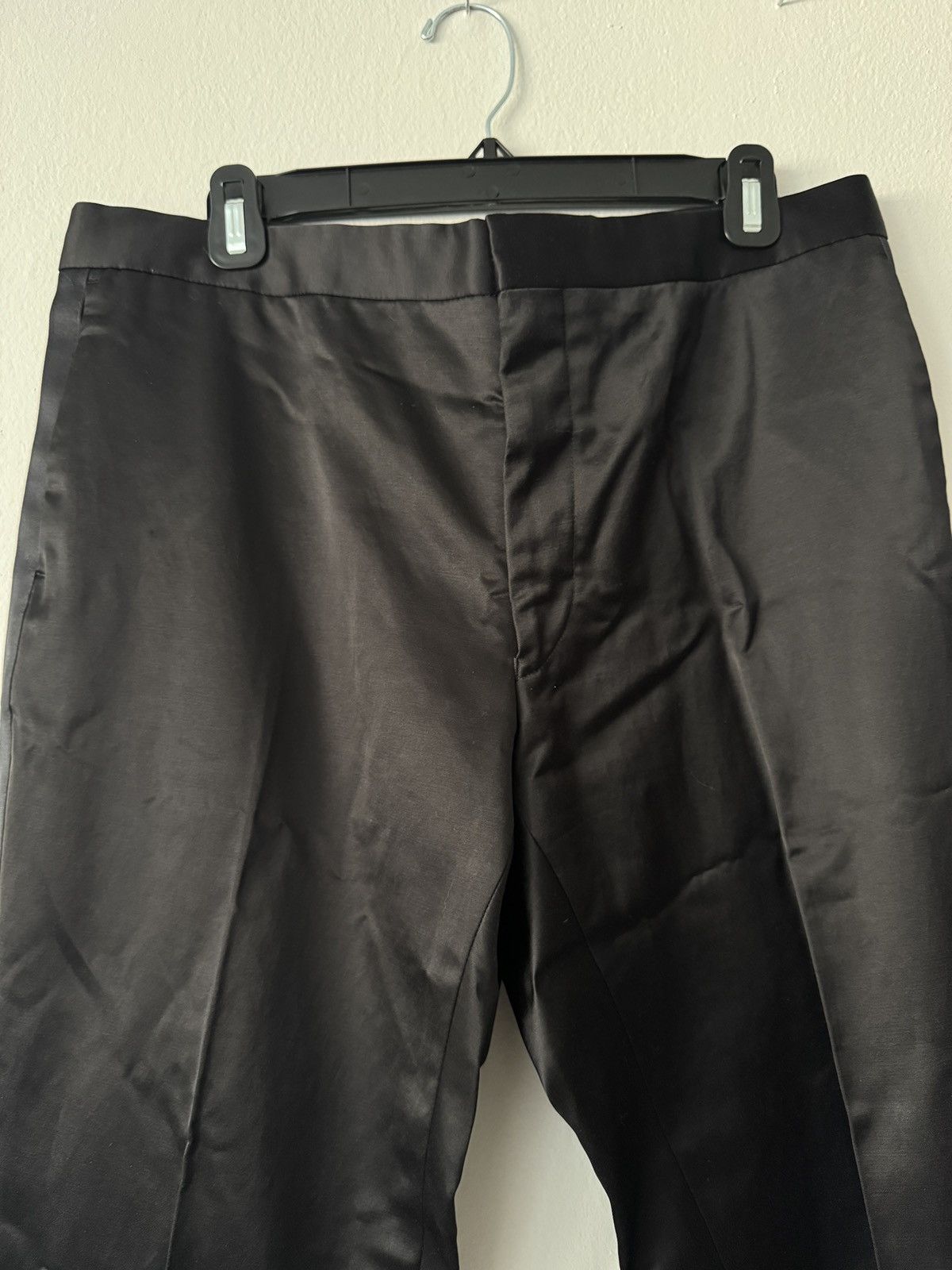 Dries Van Noten Dries Van Noten Black Satin Tuxedo Size 42R - 13 Thumbnail