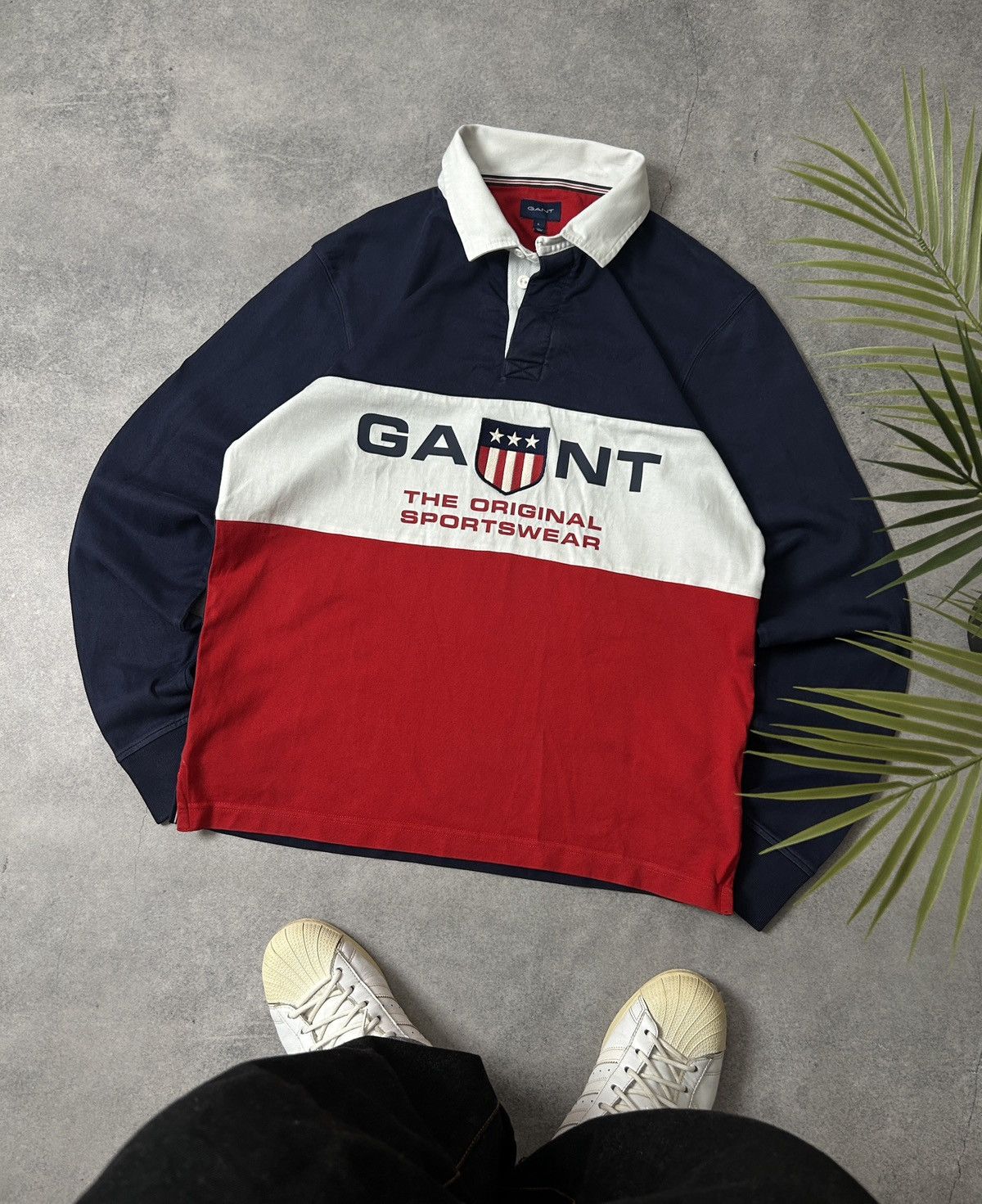 Gant Gant Big logo Rugby long-sleeved shirts mens big logo Size US L / EU 52-54 / 3 - 1 Thumbnail