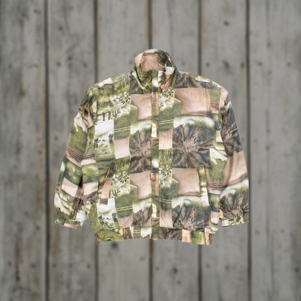Vintage VINTAGE Silk Patchwork 90s Jacket Medium Size US M / EU 48-50 / 2 - 1 Thumbnail