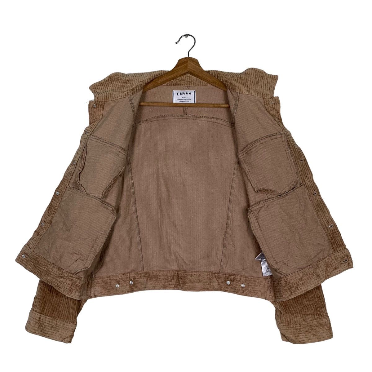Japanese Brand ENVYM Corduroy Crop Jacket #0102-C6 Size US M / EU 48-50 / 2 - 12 Thumbnail