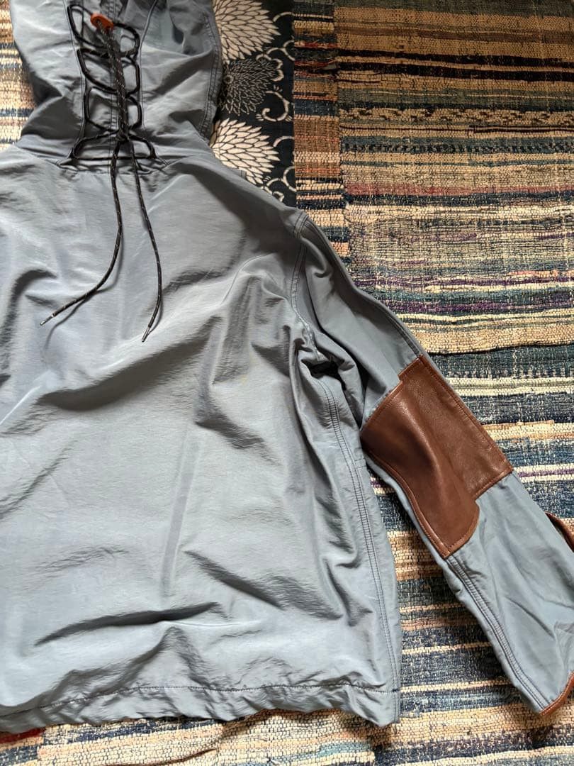 Kapital KAPITAL Hooded Mountain Parka Blue Nylon with Elbow Patche Size US M / EU 48-50 / 2 - 18 Thumbnail
