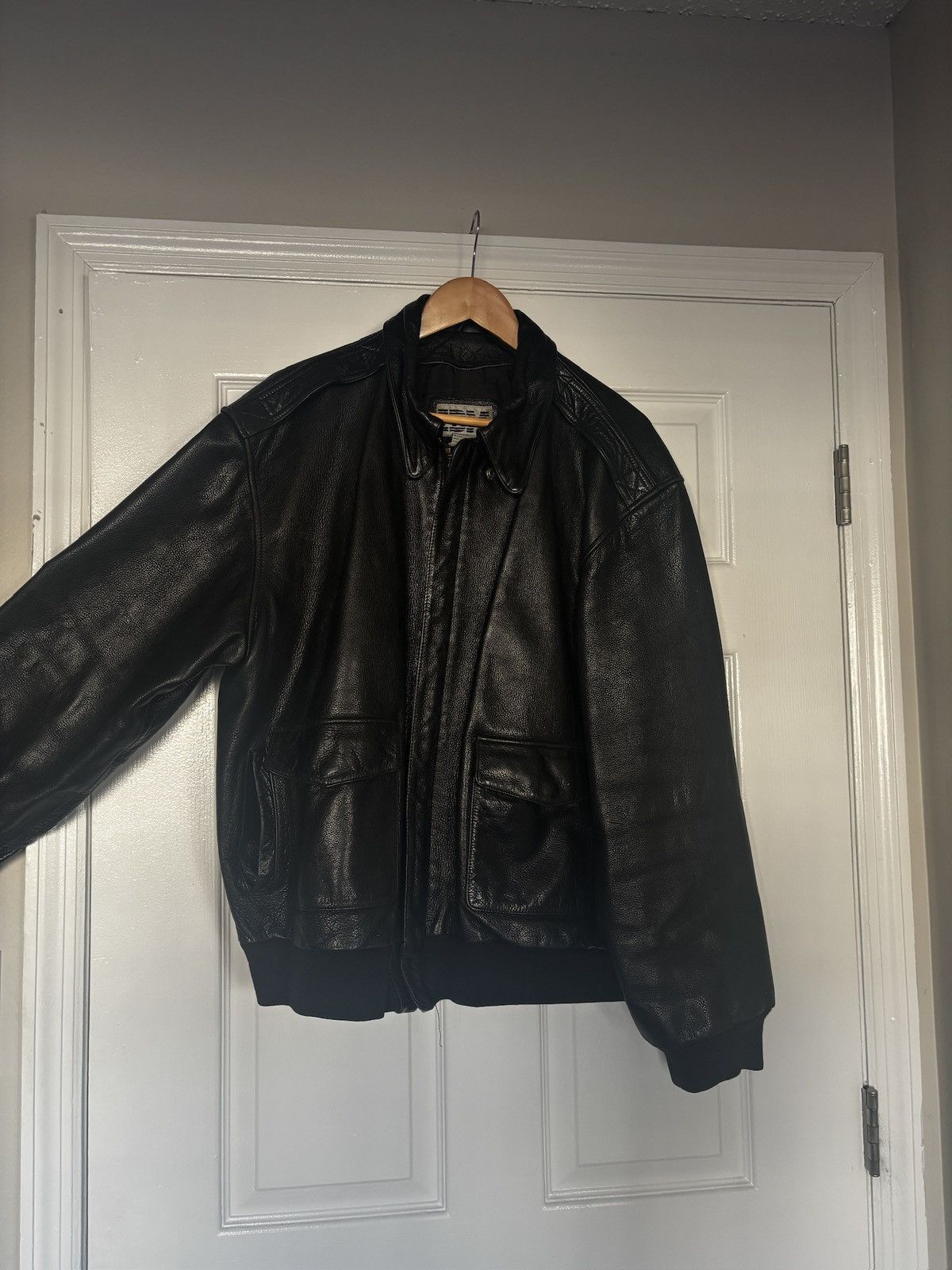 Vintage vintage IBM leather jacket Size US XL / EU 56 / 4 - 2 Thumbnail