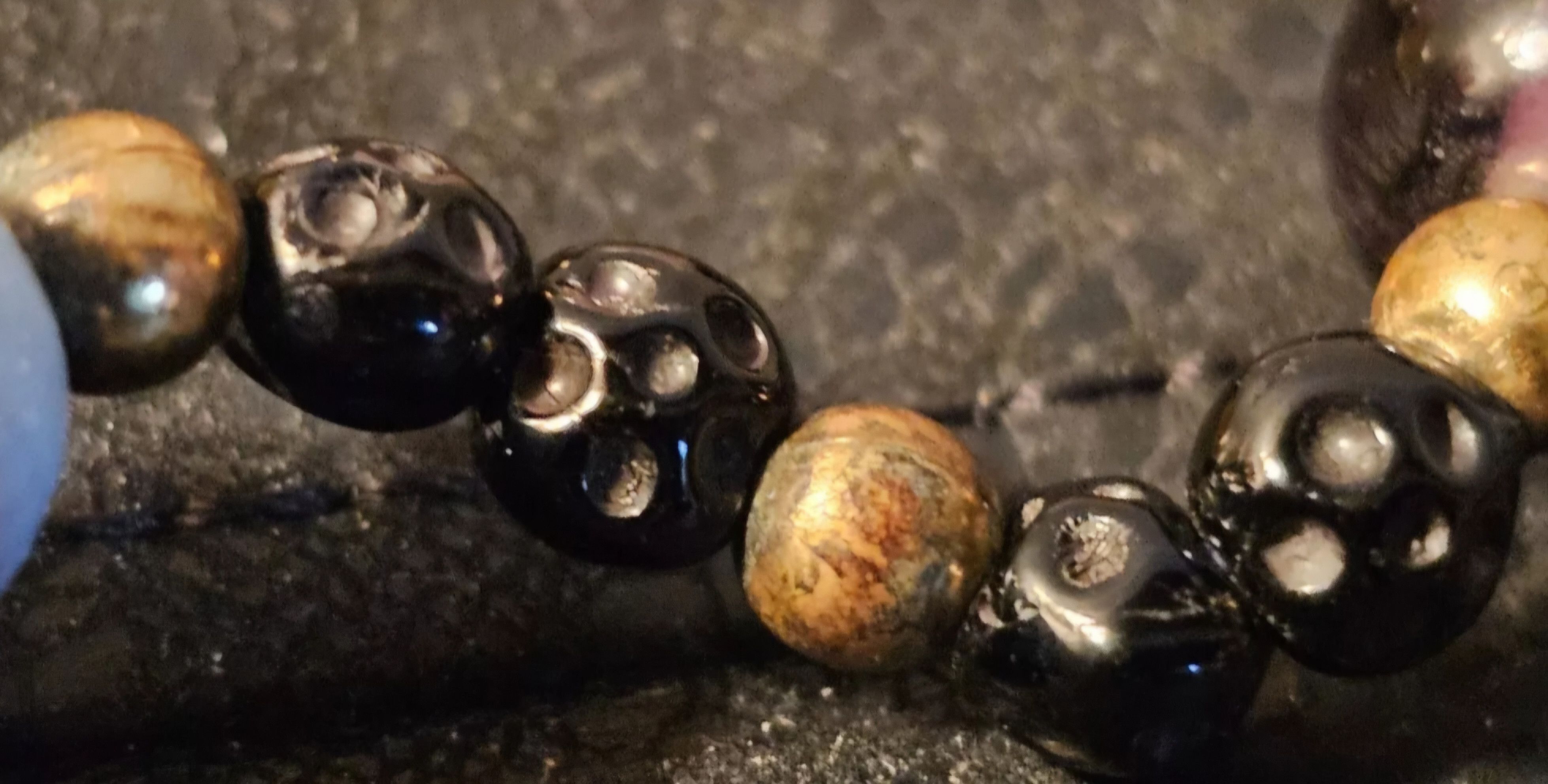 Handmade Antique Vintage 53" Lampwork Glass Beads Flapper Necklace Size ONE SIZE - 16 Thumbnail