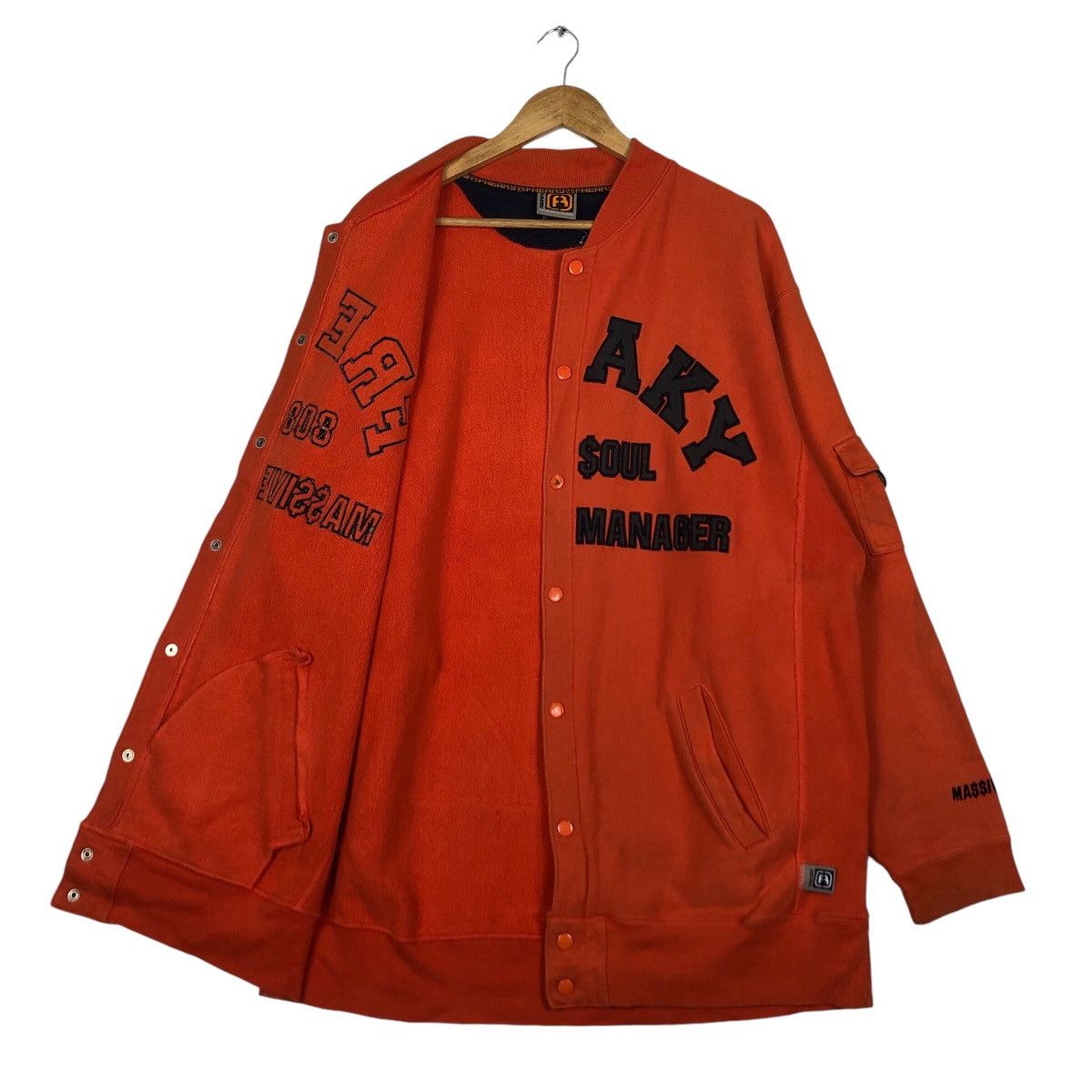 Japanese Brand Rare Freaky Massive Manager Varsity Jacket Large Orange Size US L / EU 52-54 / 3 - 9 Thumbnail
